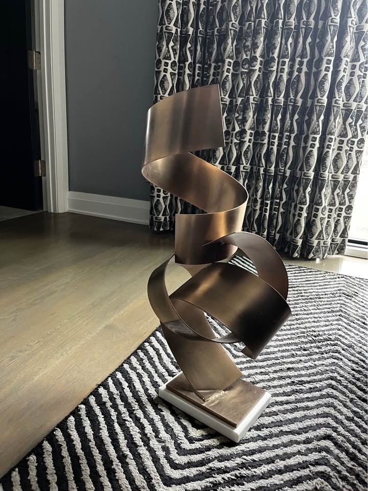 Anteriors Henley Abstract Metal Sculpture - 49% Off Retail