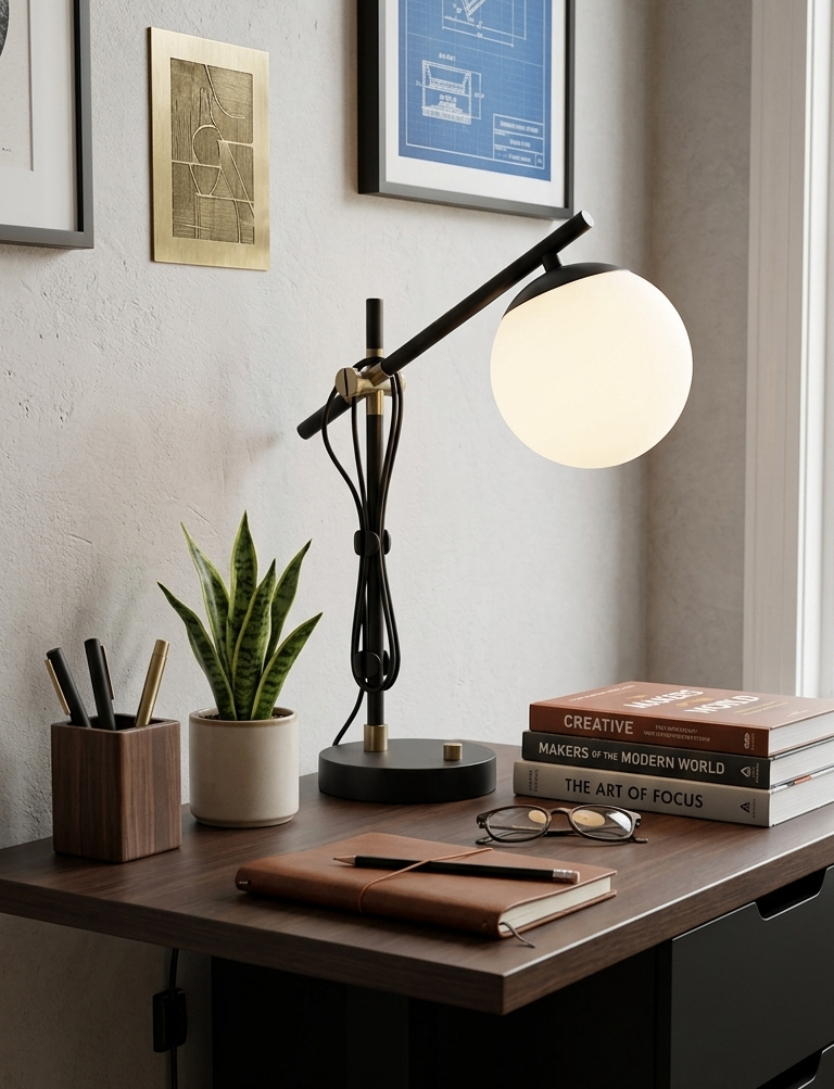 Modern Globe Desk Lamp