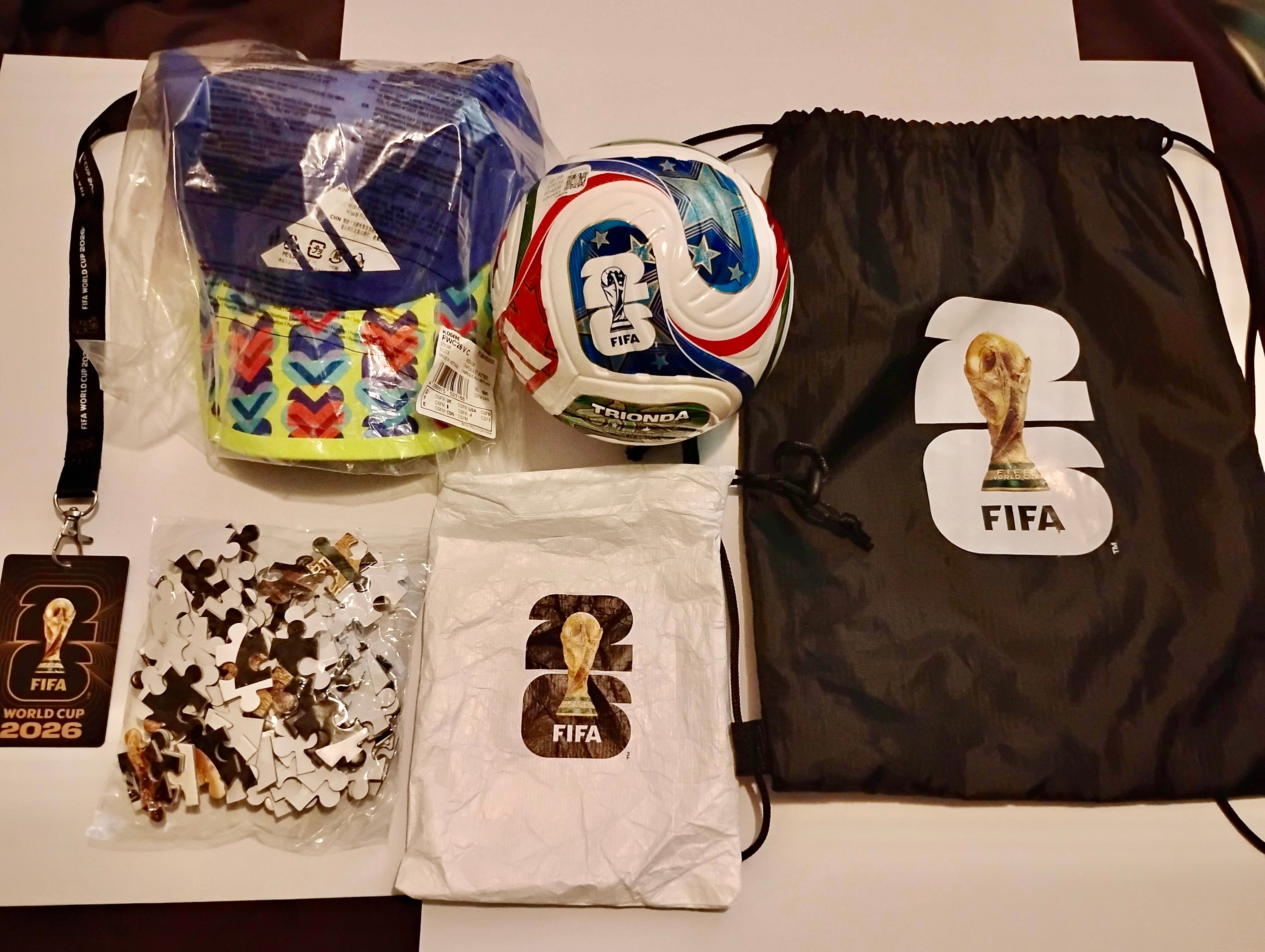 Official Fifa World Cup 2026 Swag Bag ( ALL 6 ITEMS )
