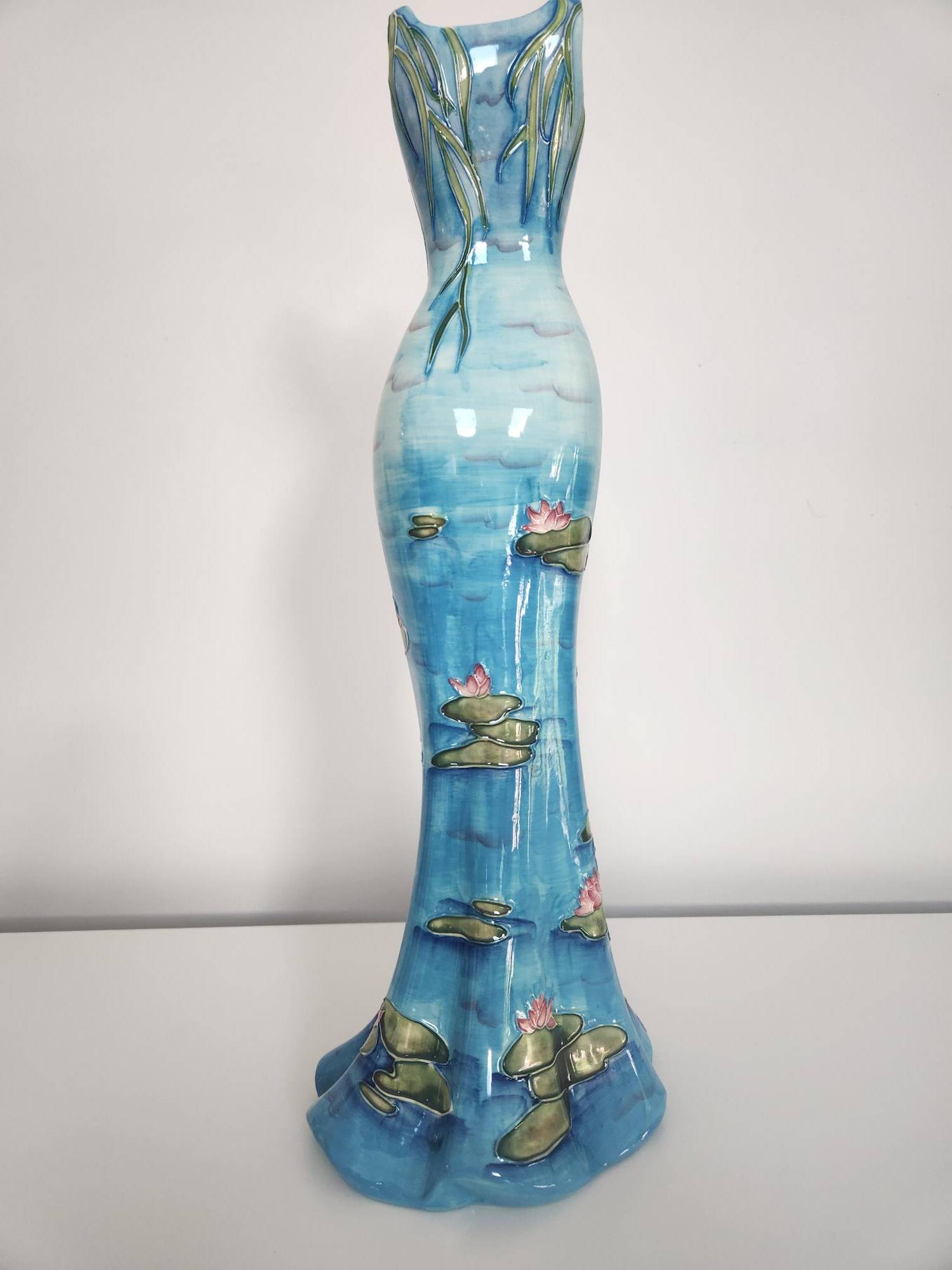 Vintage Benaya Porcelain Dress Vase, Monet "Water Lilies" Theme - photo 5