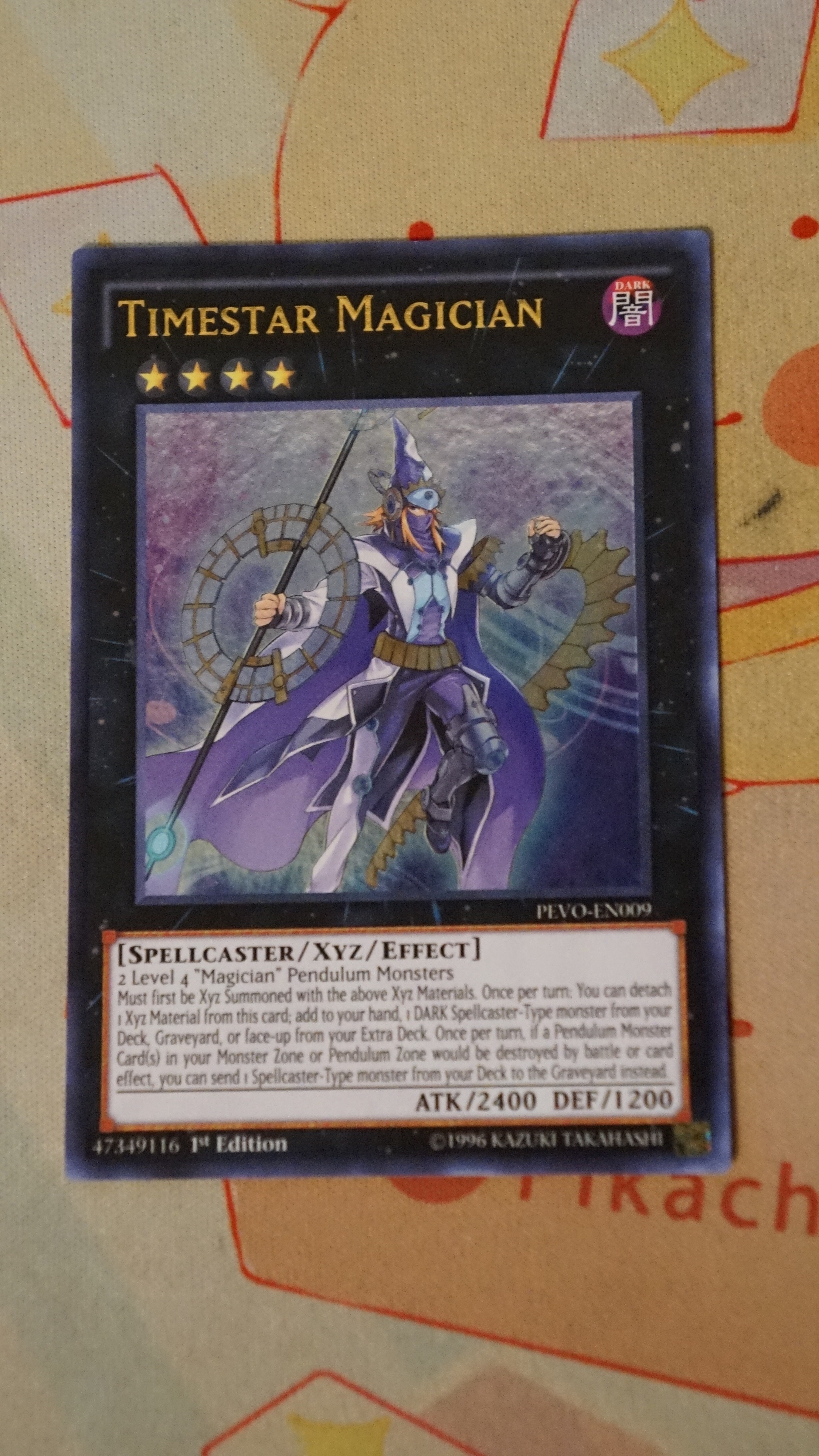 Yu-Gi-Oh Timestar Magician PEVO-EN009 Holo LP - photo 3
