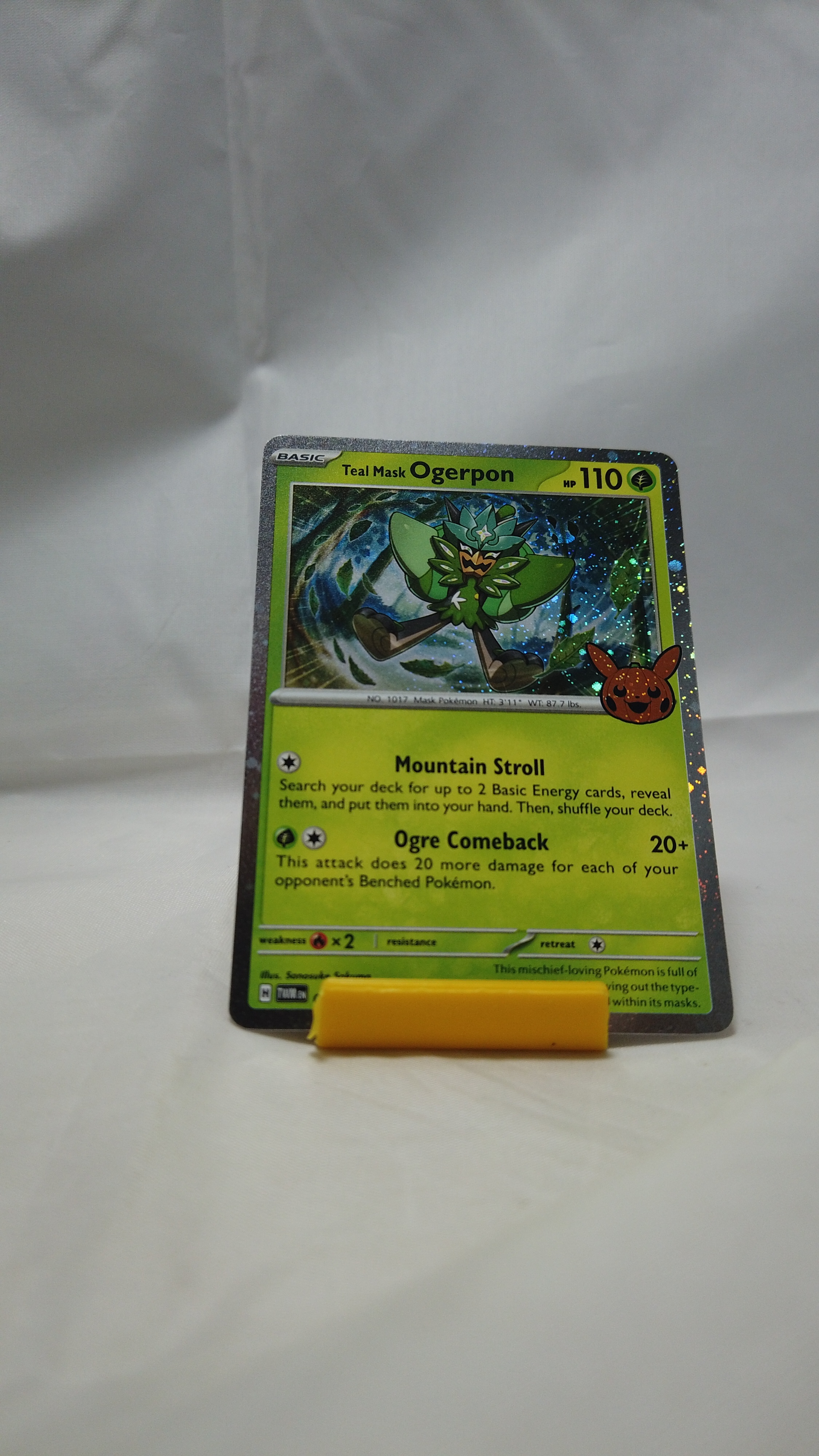 Pokemon Teal Mask Ogerpon 025/167 Twilight Masquerade Pumpkin St