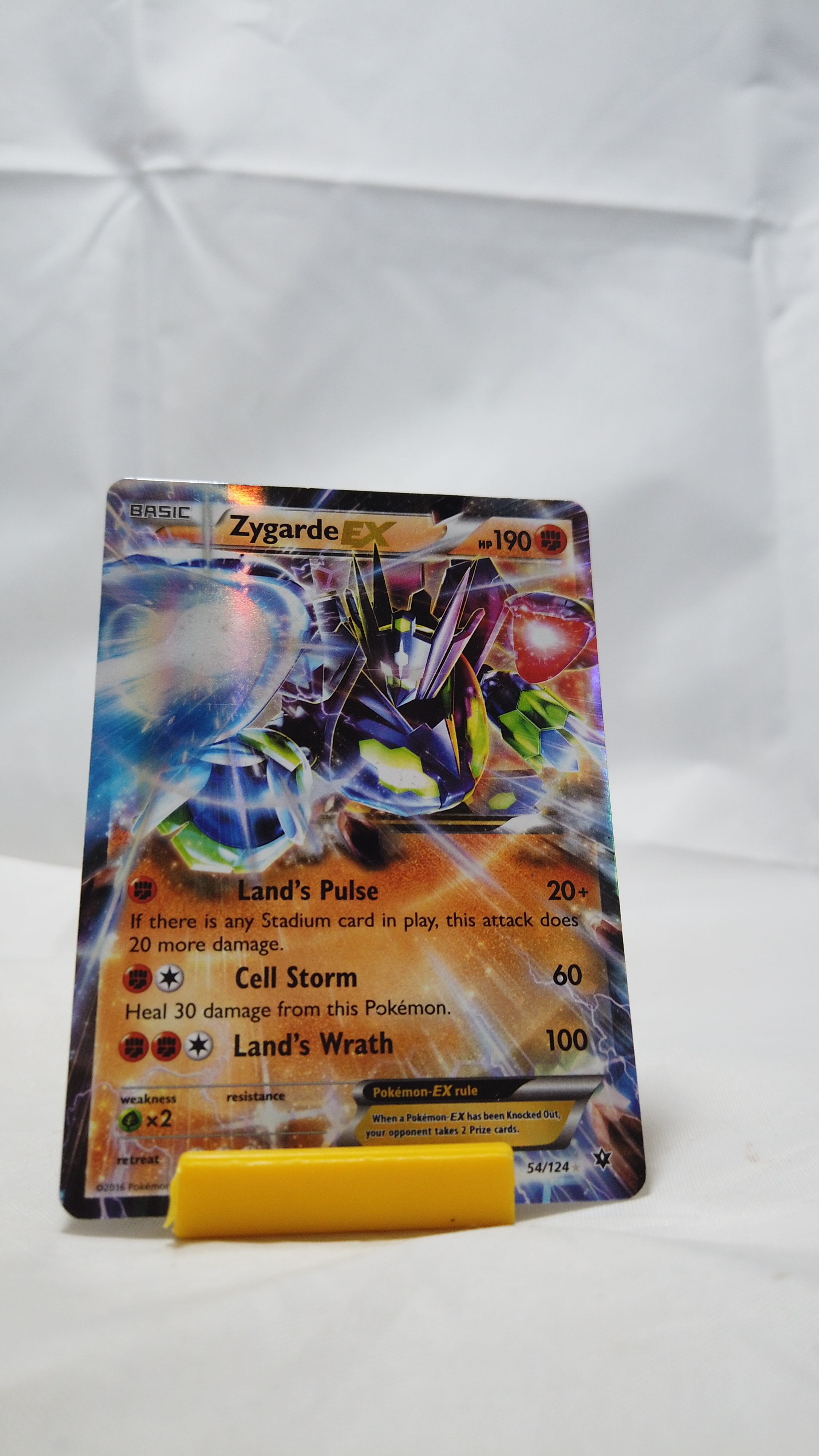 Pokemon Zygarde EX 054/124 Fates Collide Holo Rare HP