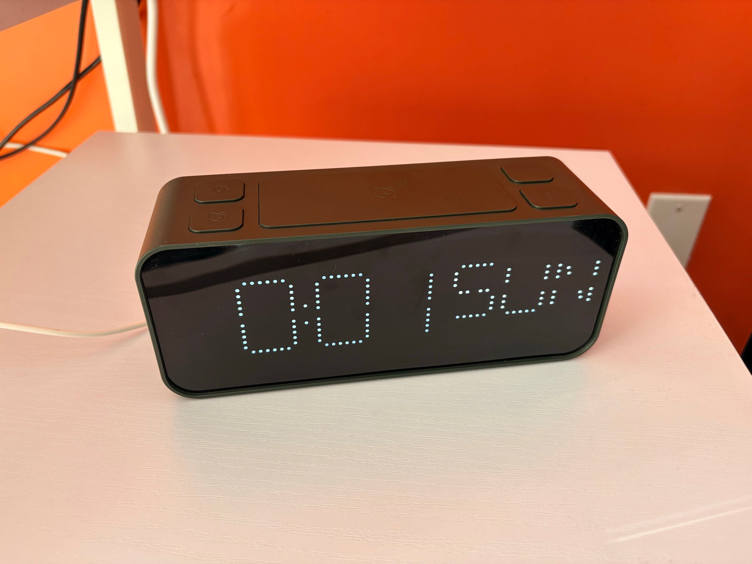 IKEA BONDTOLVAN Digital Alarm Clock — Dark Green