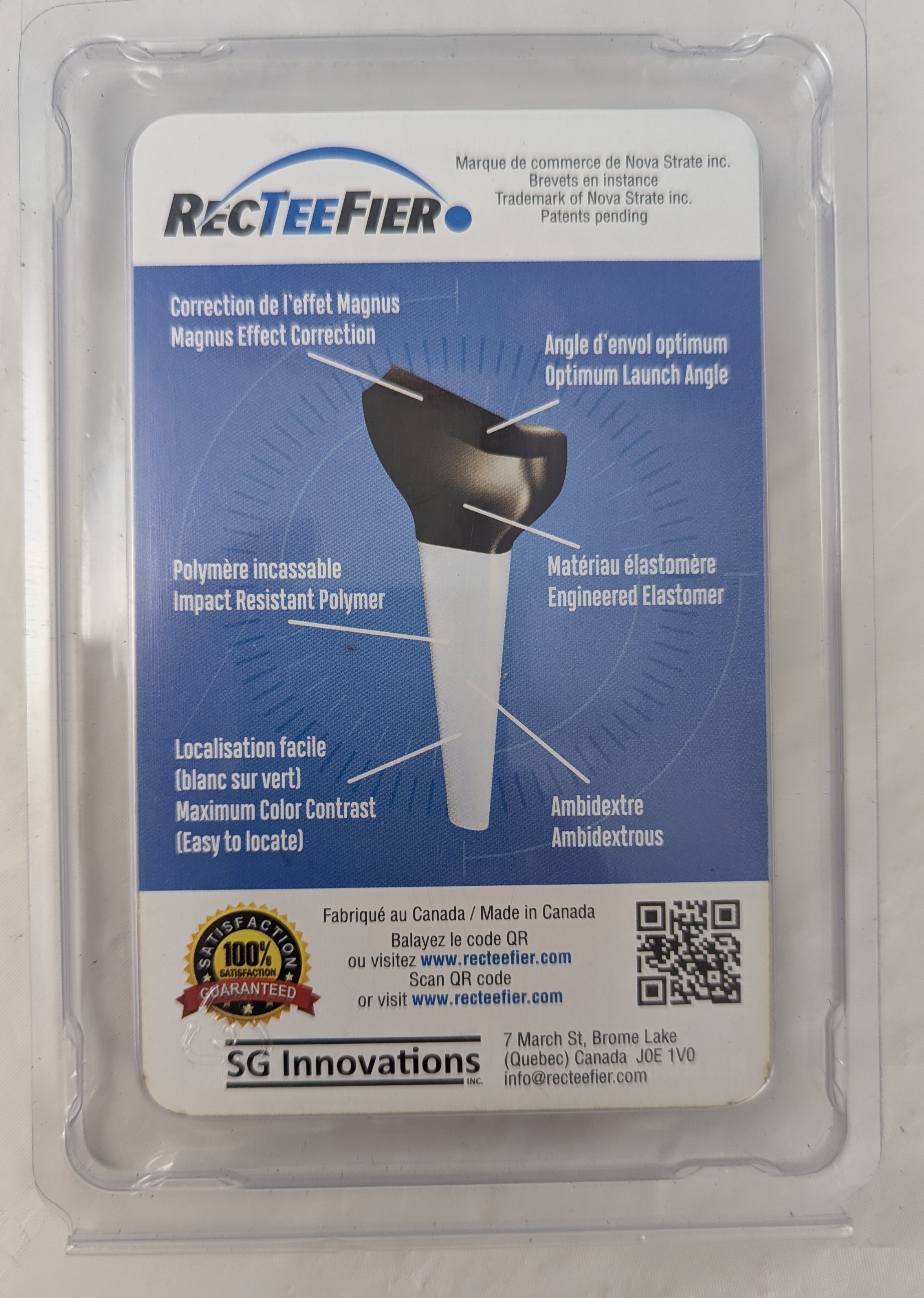 RECTEEFIER Slice/Hook Correction Golf Tee - photo 2