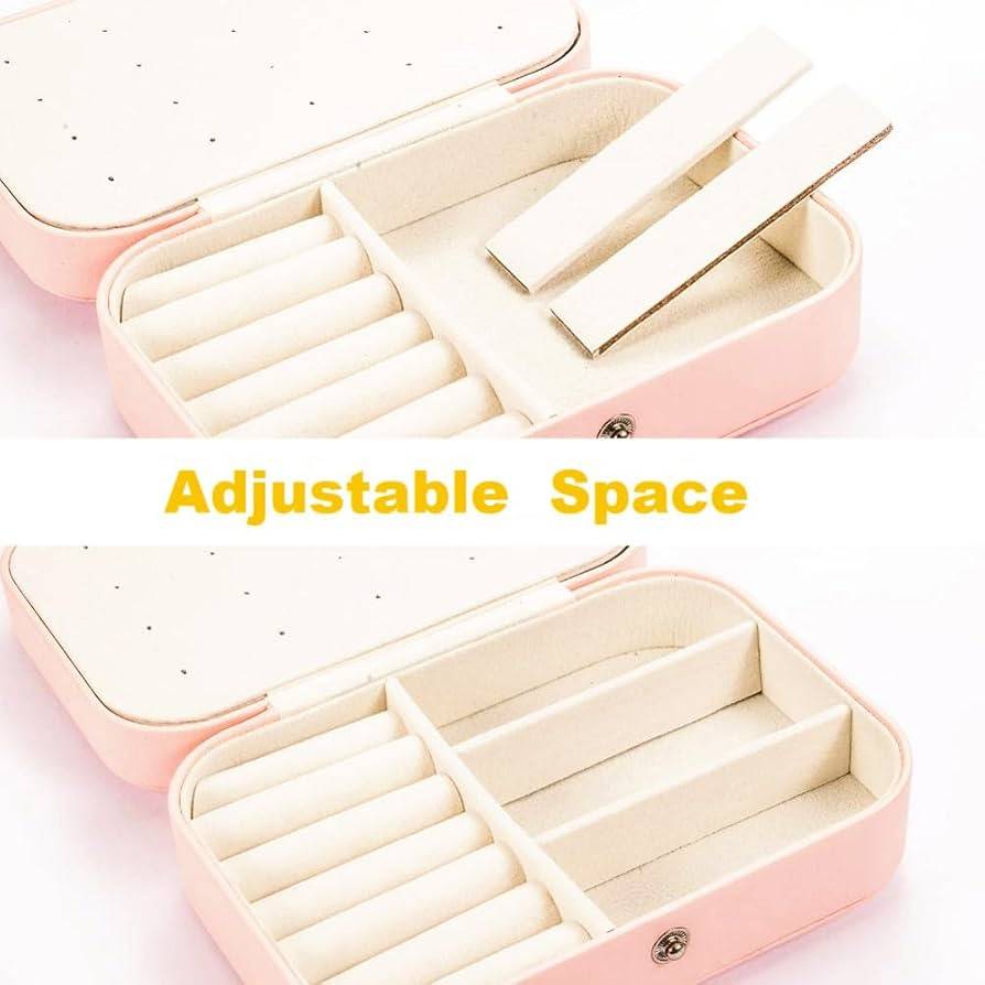 Jewellery Travel Earing Ring Necklace Jewelry Storage Box - photo 2