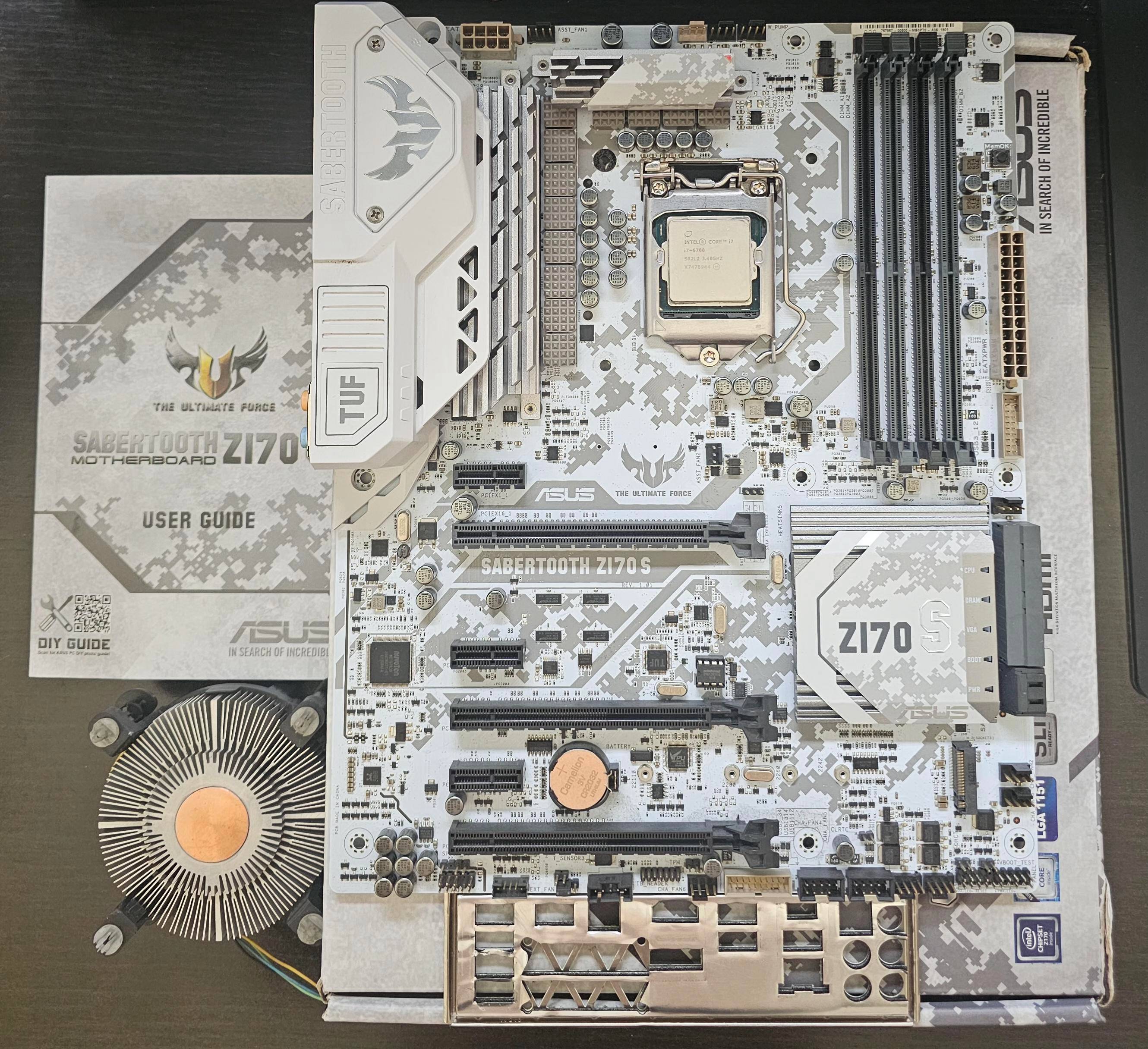 Rare Asus Sabertooth Z170 LGA1151 & i7 CPU - Cash only