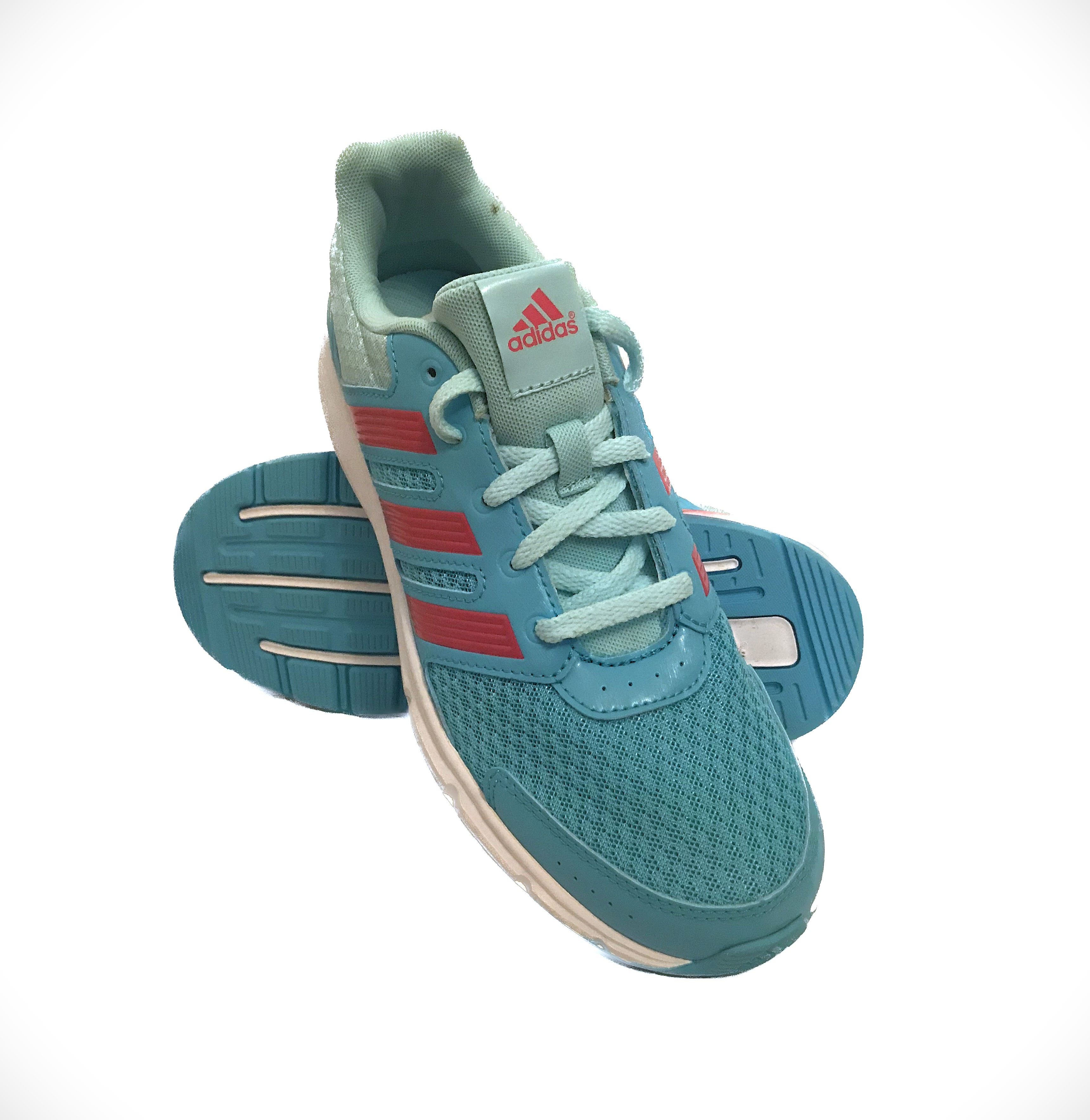 Adidas Hot Pink Stripes with Cyan Running Shoes