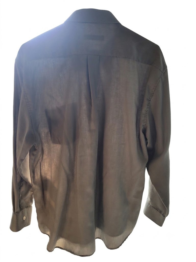Geoffrey Beene Satinette Gray Dress Shirt 16.5 32/33 - photo 2