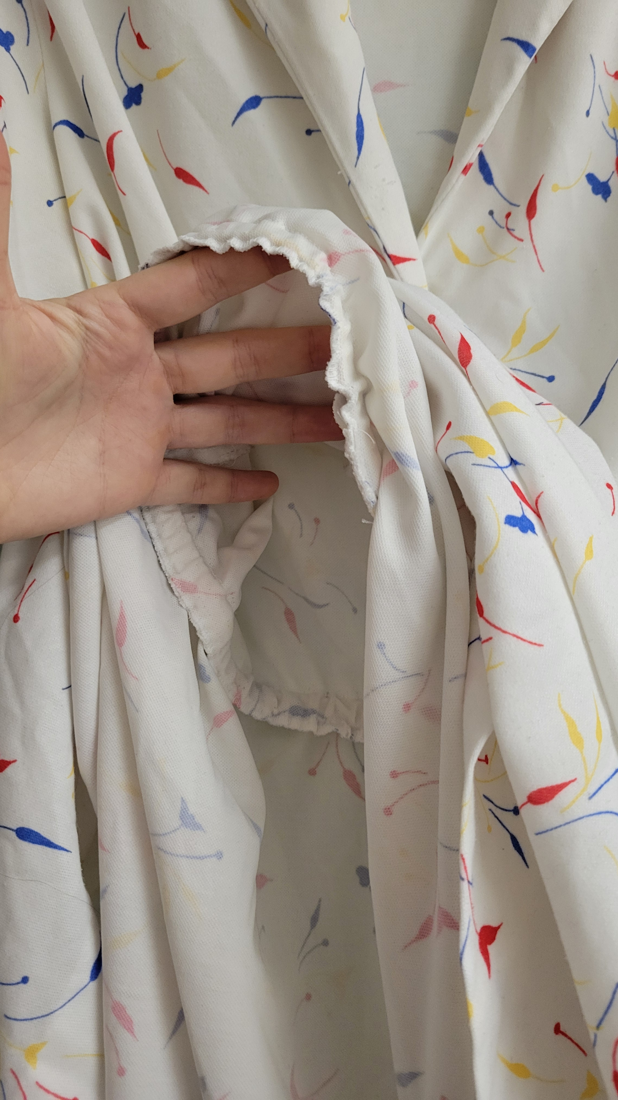 Size M white floral vintage dress - photo 3