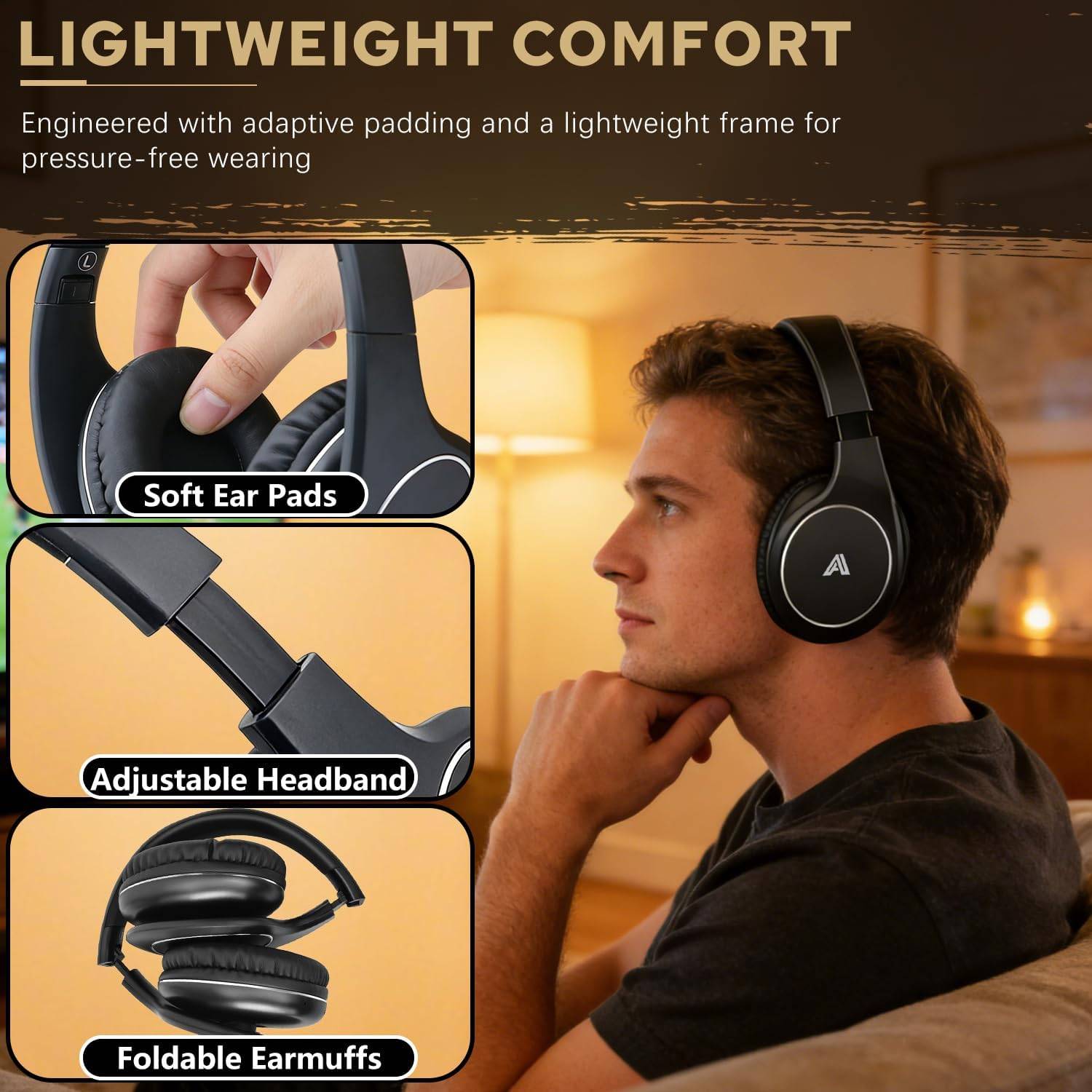 Wireless TV Headphones for Seniors & Hearing Impaired - photo 4
