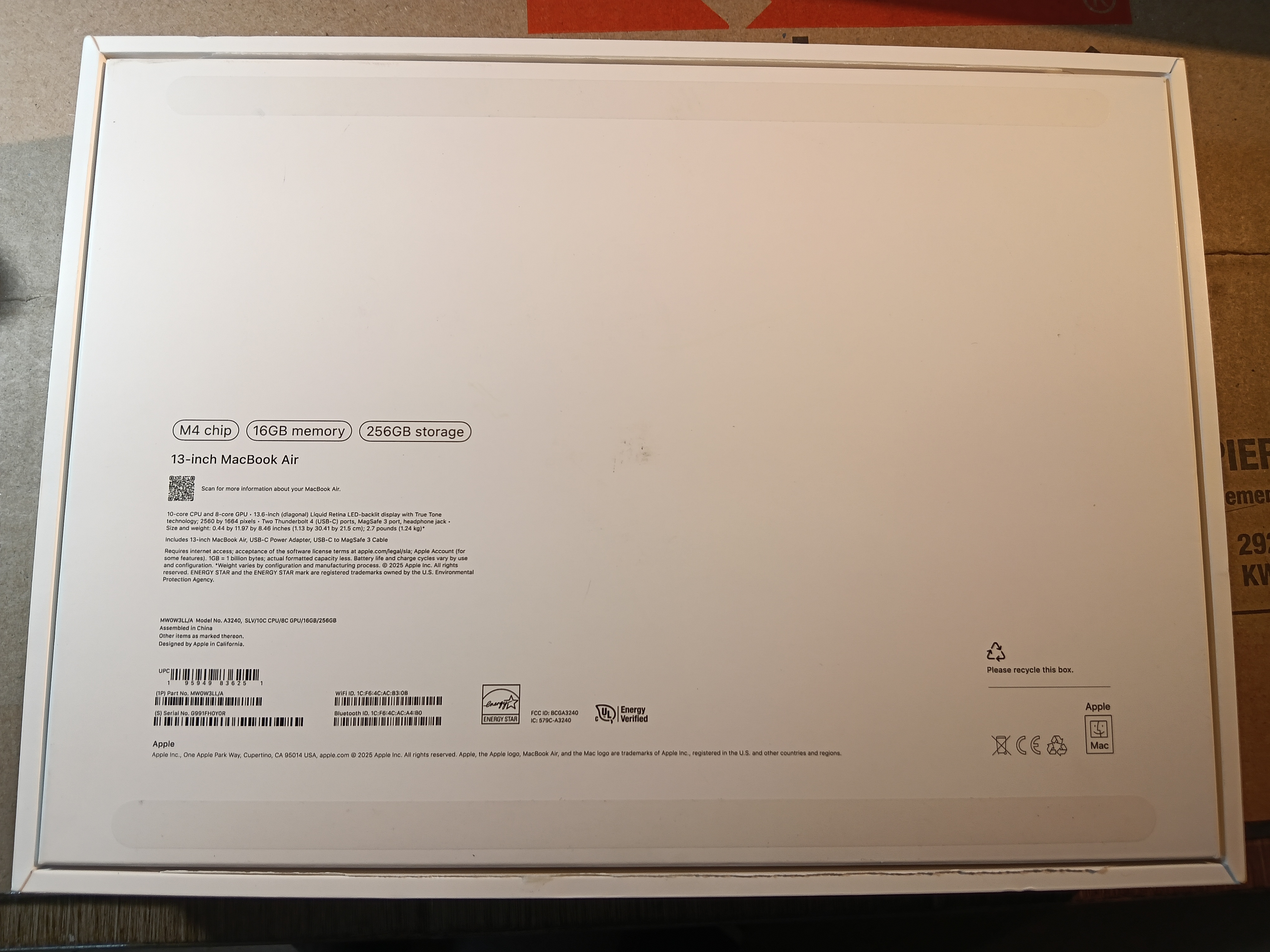 MAC BOOK M4 2025 OPEN BOX - photo 4