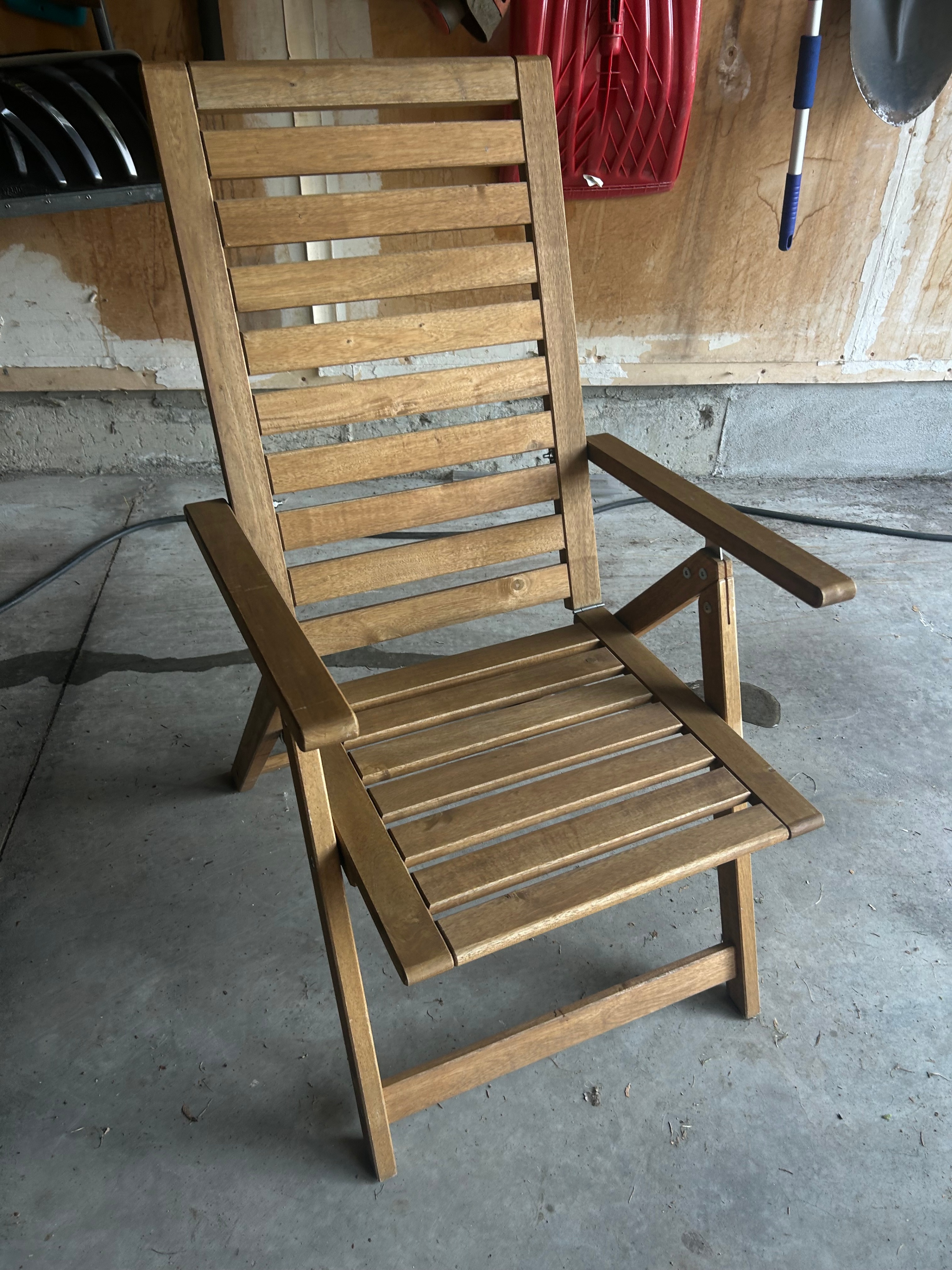 IKEA NÄMMARÖ Reclining Acacia solid wood chair - photo 2