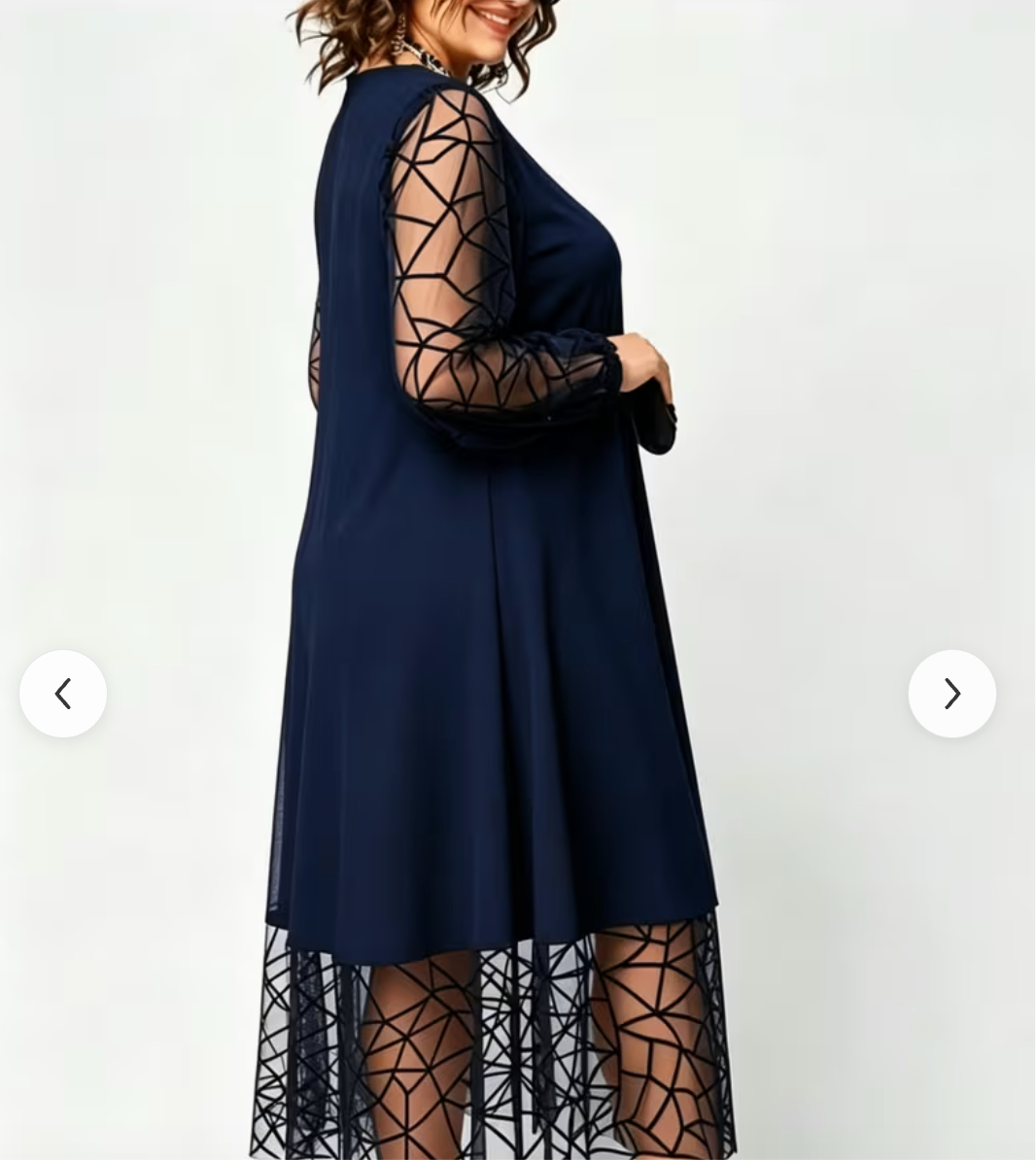 ROBE BLEU MARINE ELEGANTE 3XL 24 C$ - photo 2