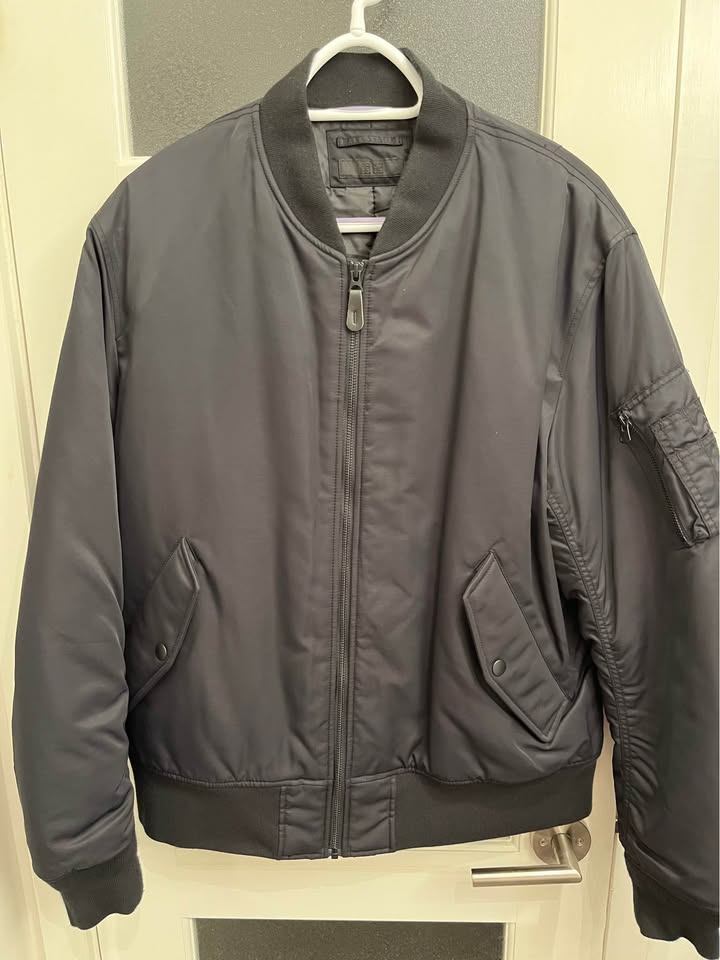 UNIQLO Mens MA-1 Black Bomber Jacket - photo 2
