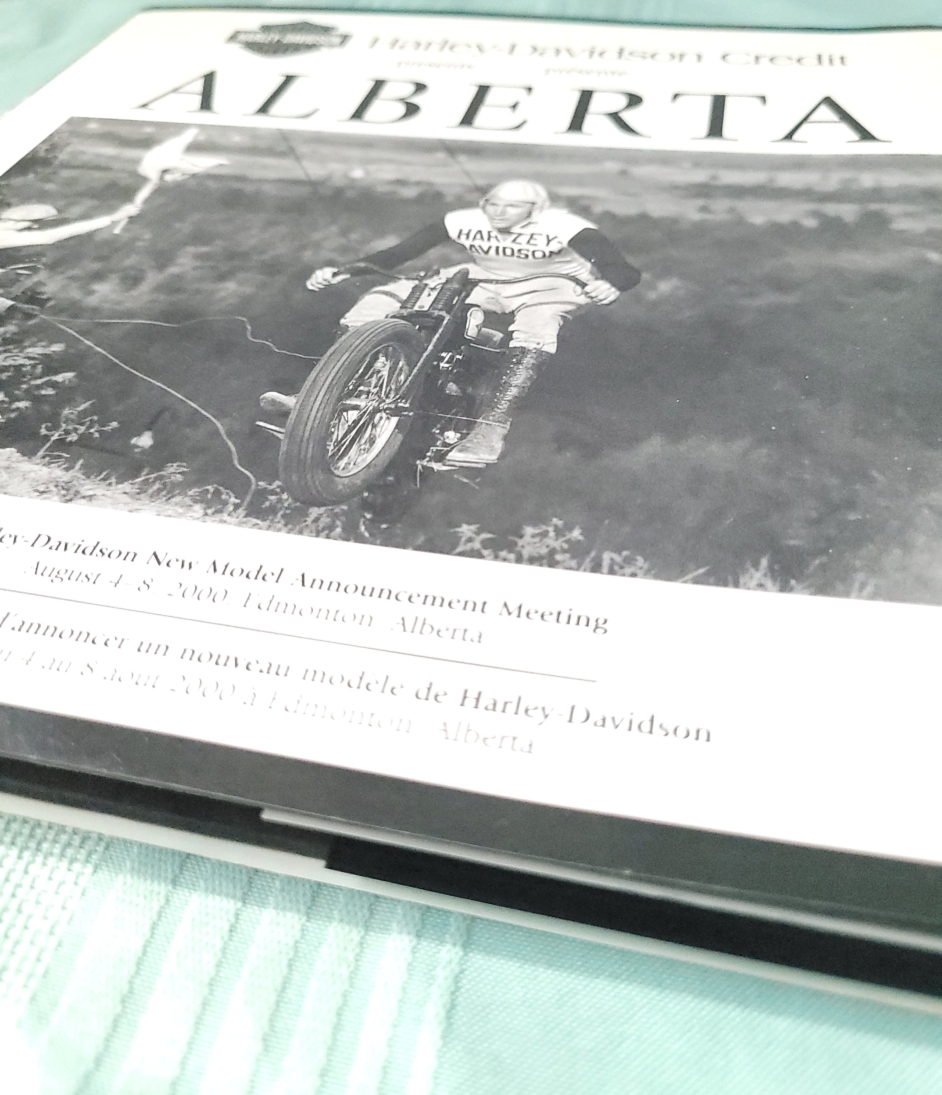 Vintage 2000 Harley Davidson Alberta Hardcover Book, Rare - photo 3