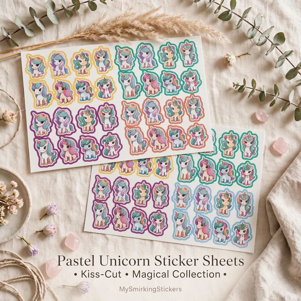 Cute Pony Sticker Sheets