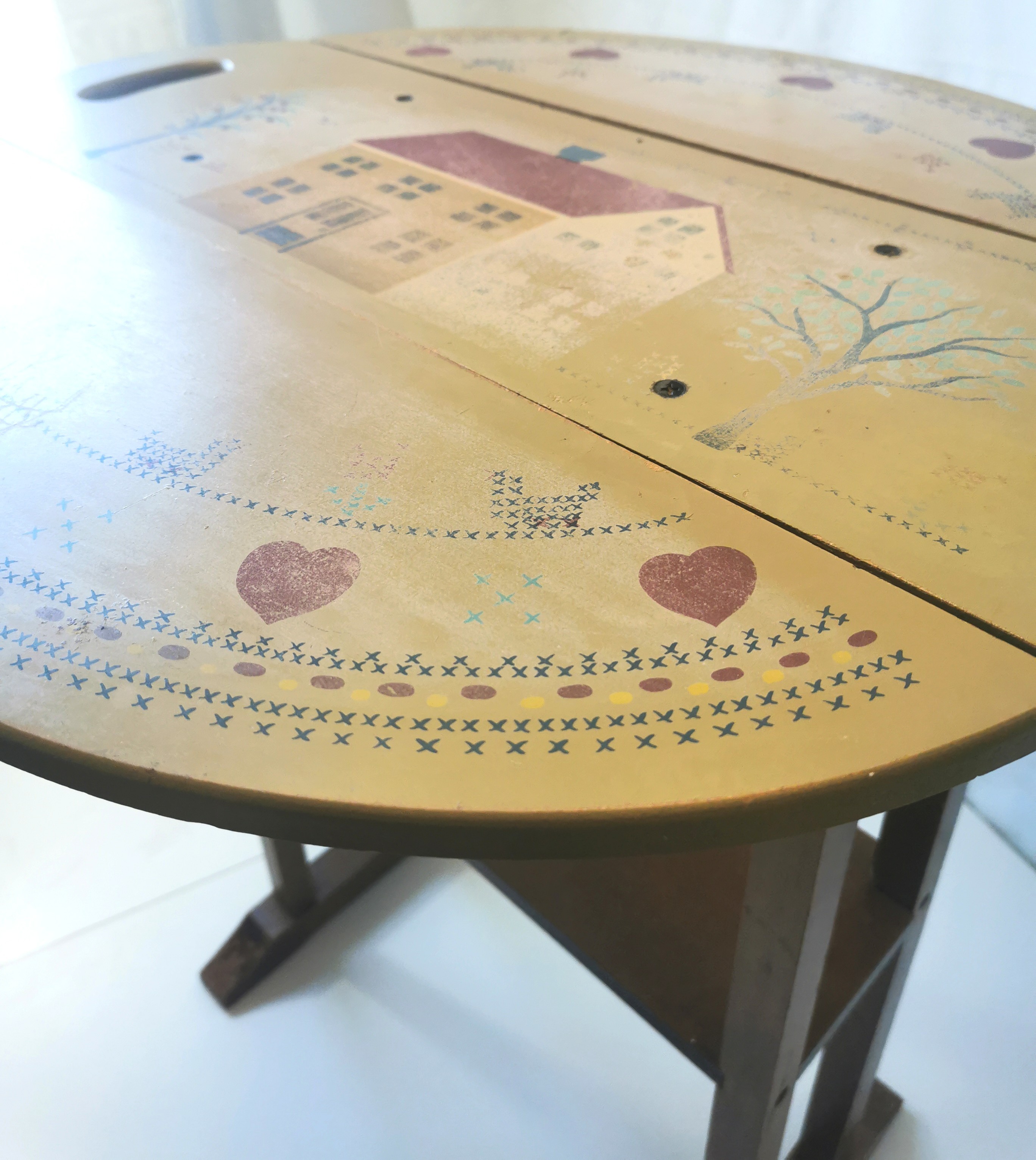 1989 Carol Wright Sales Drop Leaf Country Accent Table - photo 3