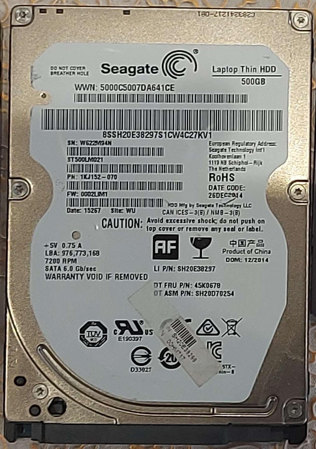 Assorted Storage Drives: Seagate HDD, Mushkin SSD, Kioxia NVMe