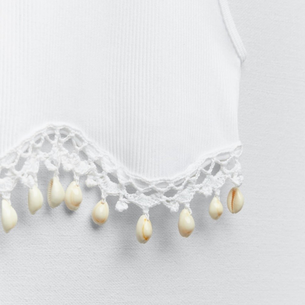 Zara Seashell Crop Top - photo 3