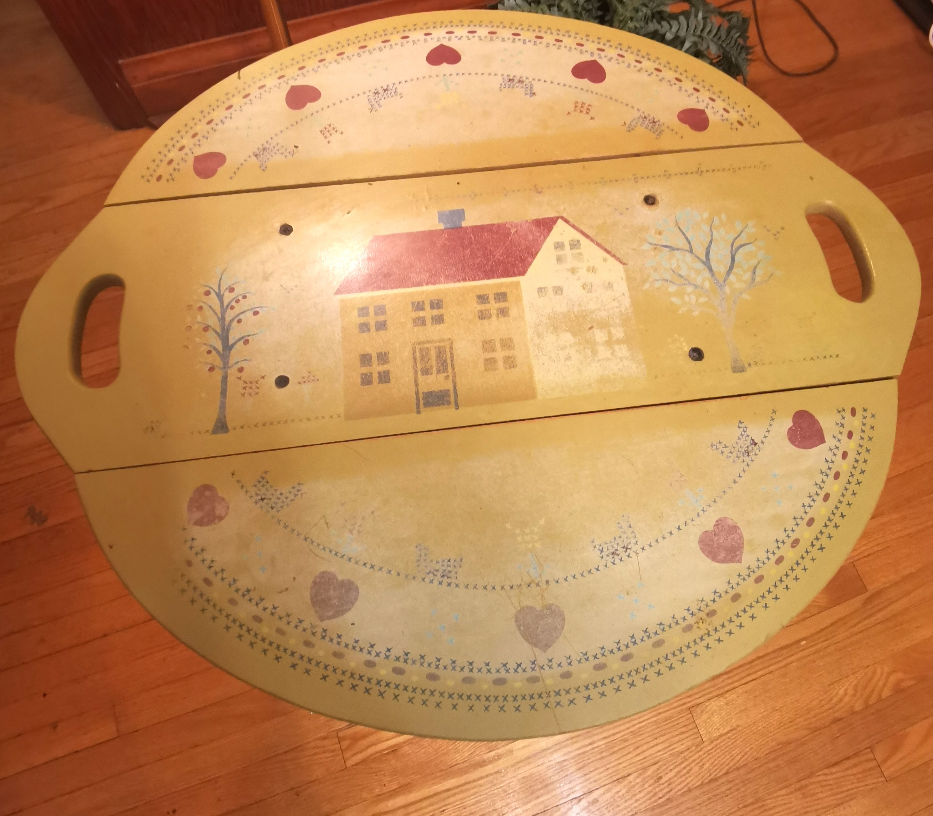 1989 Carol Wright Sales Drop Leaf Country Accent Table - photo 4