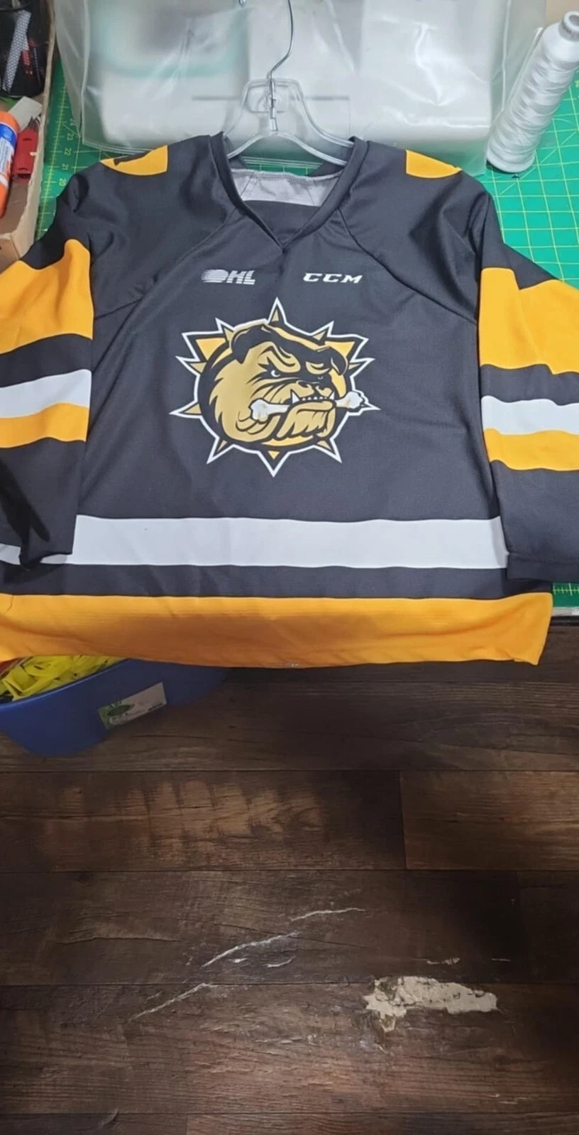 Hamilton Bulldogs OHL hockey jersey