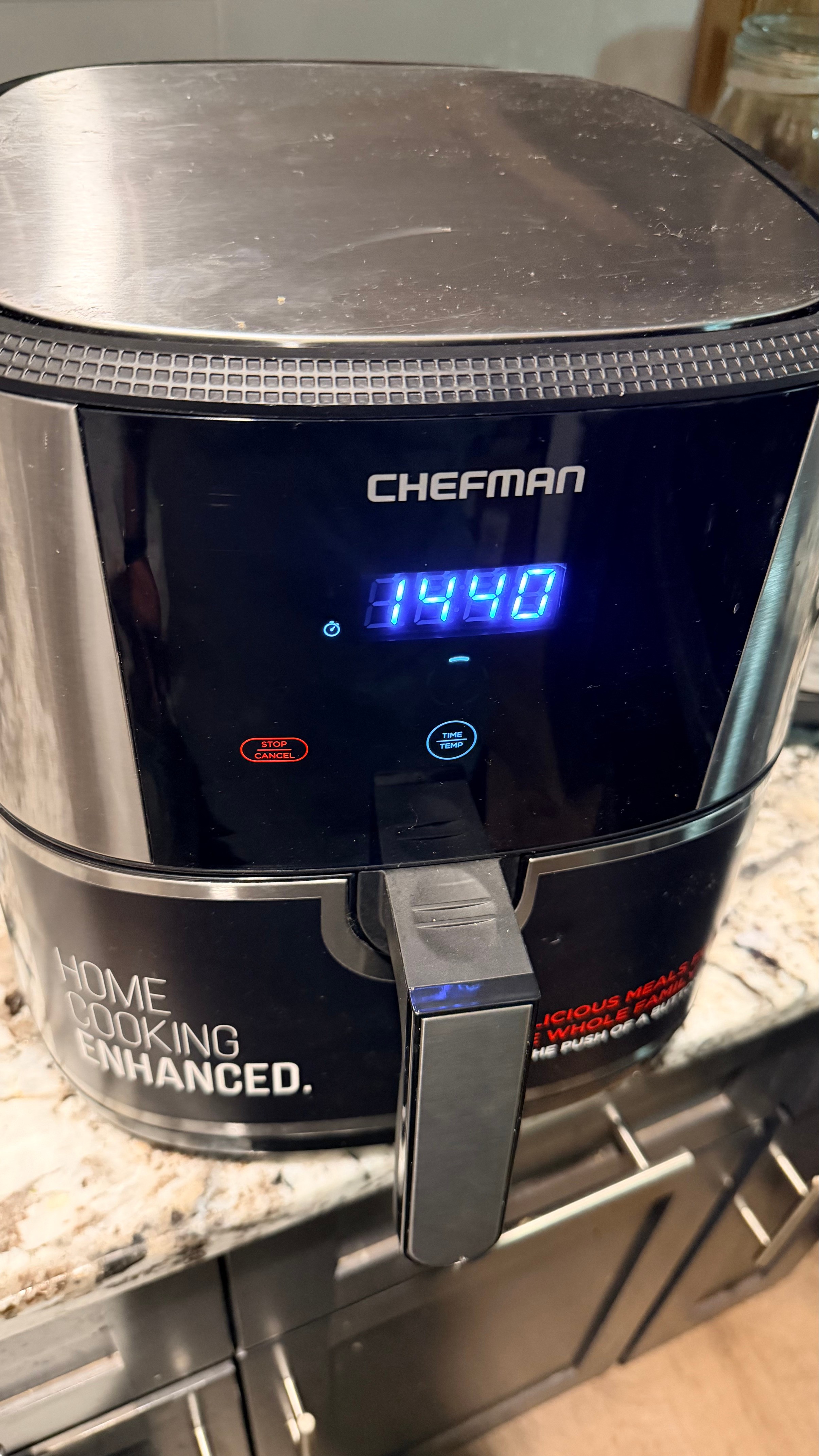Air Fryer - Chefman TurboFry Stainless-Steel 8 Qt
