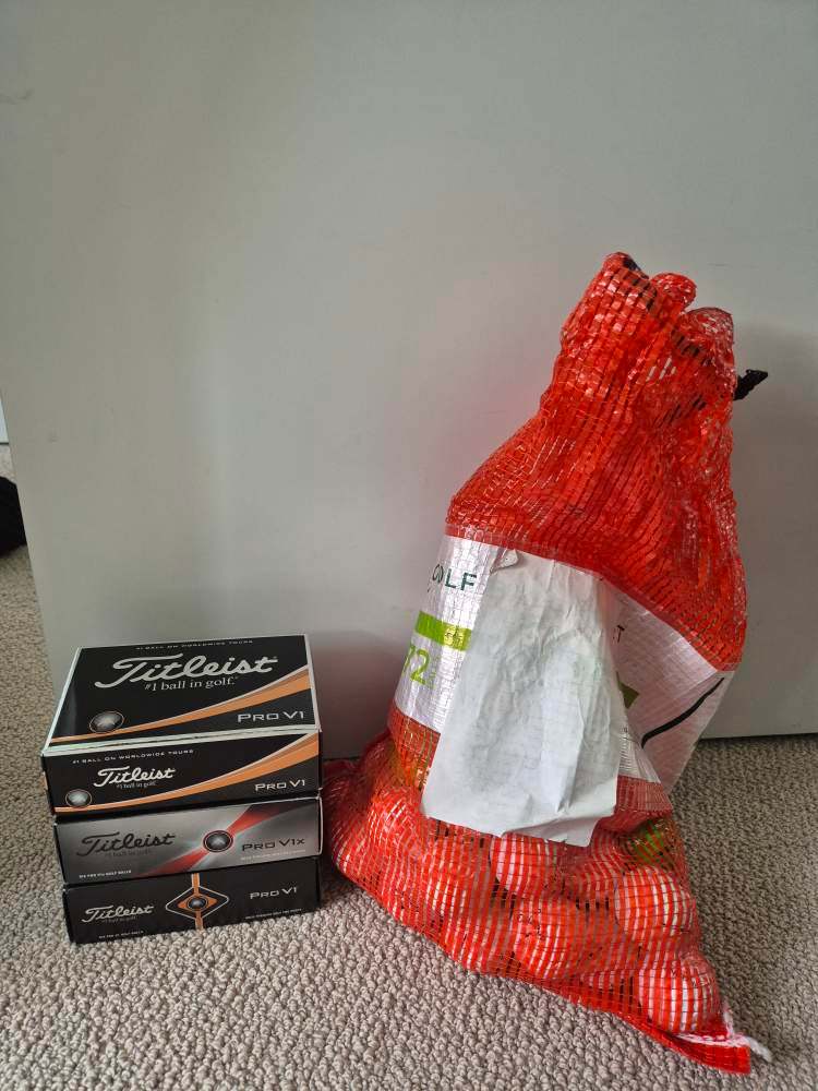 Titleist Pro V1 / Pro V1x New Golf Balls + 46 Used Balls