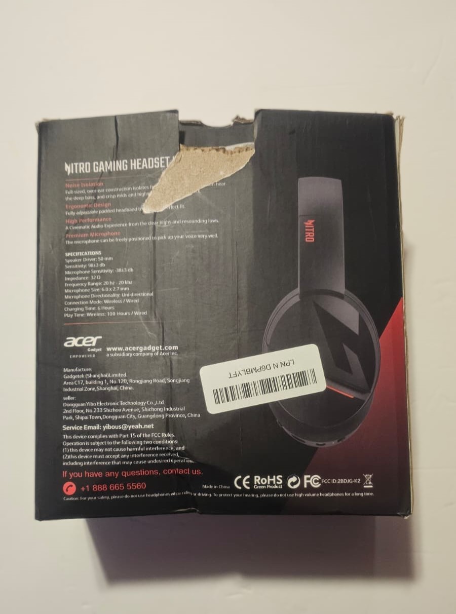 Acer K2 Nitro Gaming Headset - photo 3