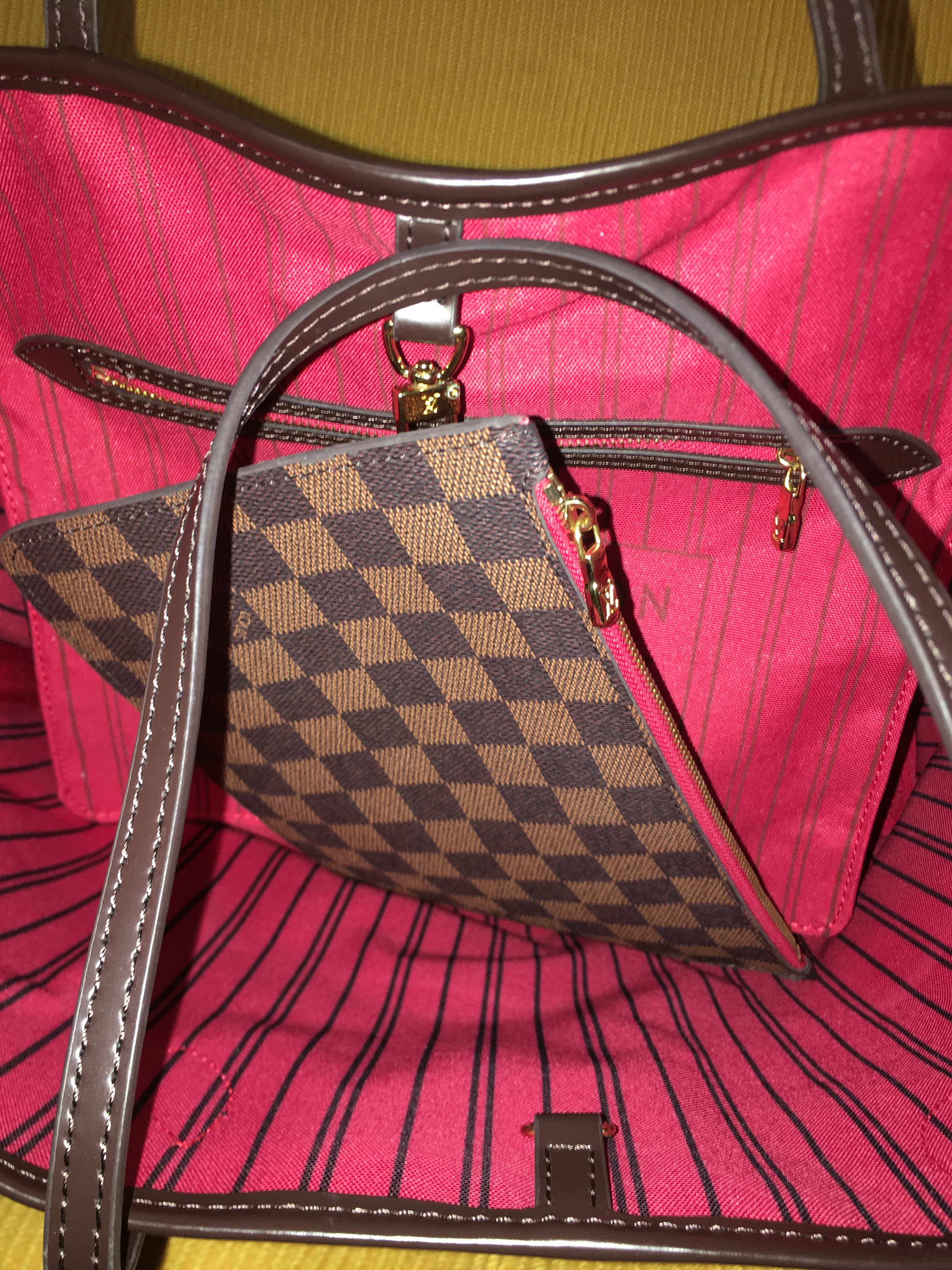 GM Damier Ebene Canvas Tote Bag - photo 4