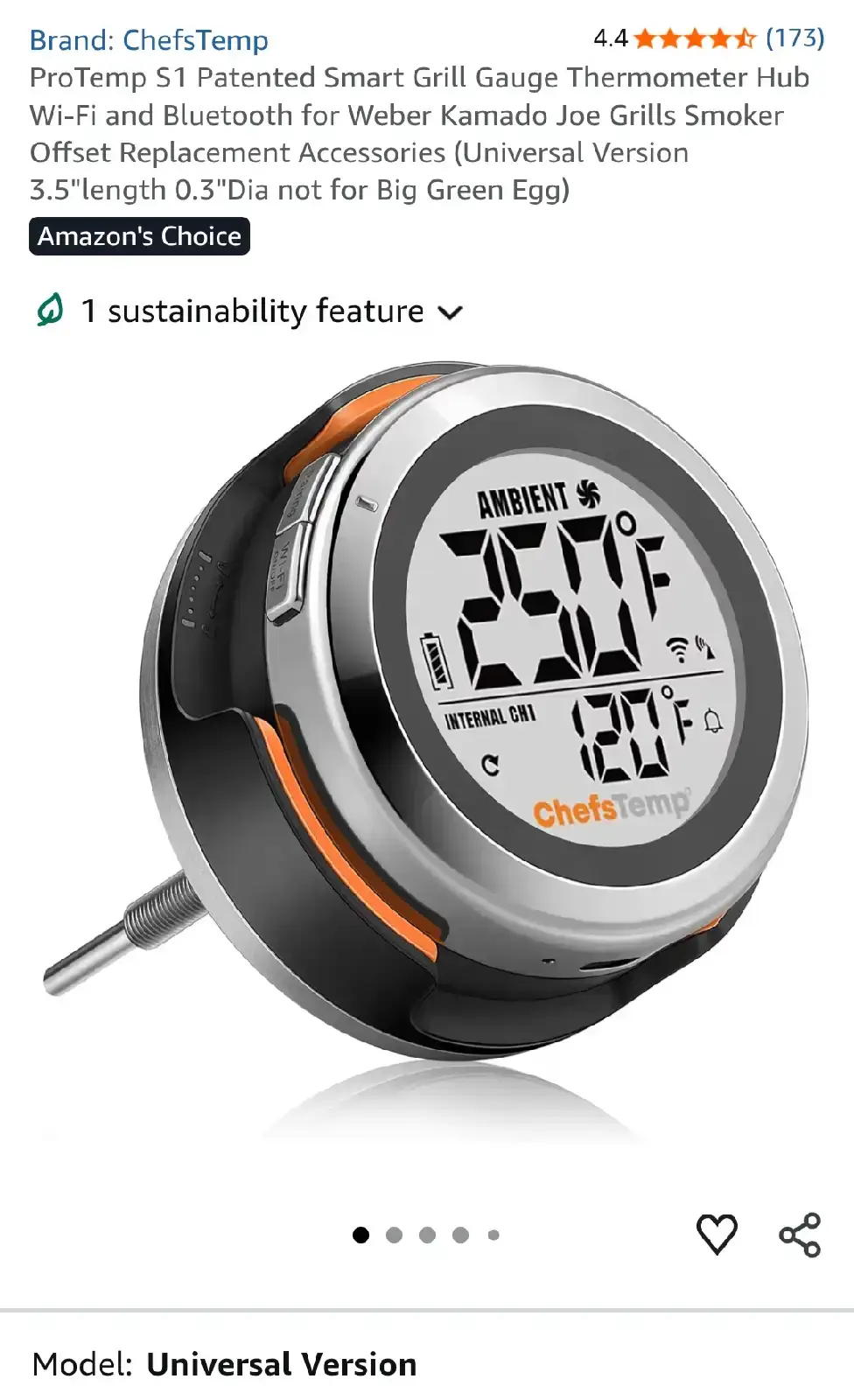 Chef'sTemp ProTemp Wireless Thermometer