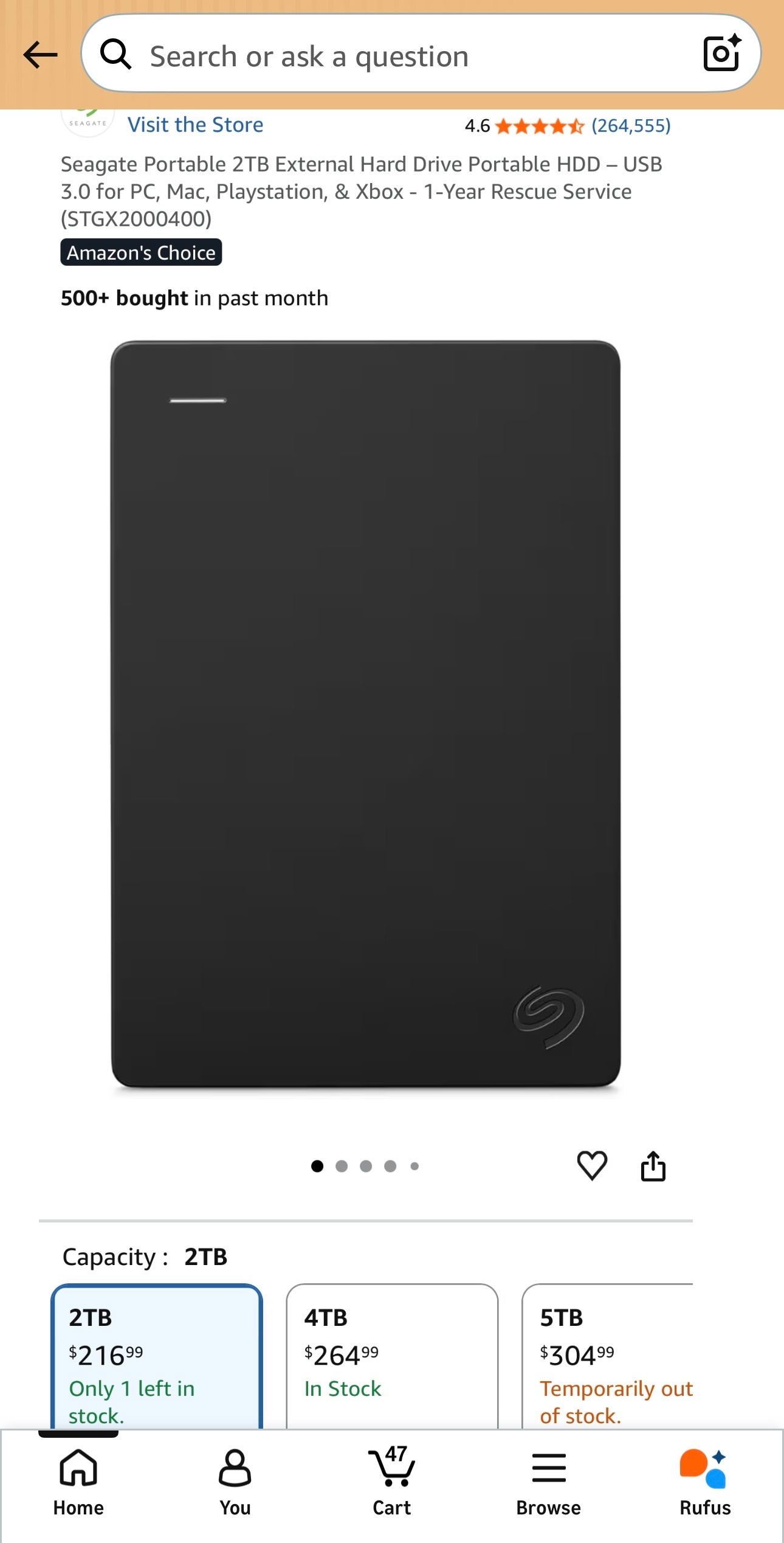Seagate Portable 2TB External Drive for PC/MAC/Playstation/Xbox - photo 3