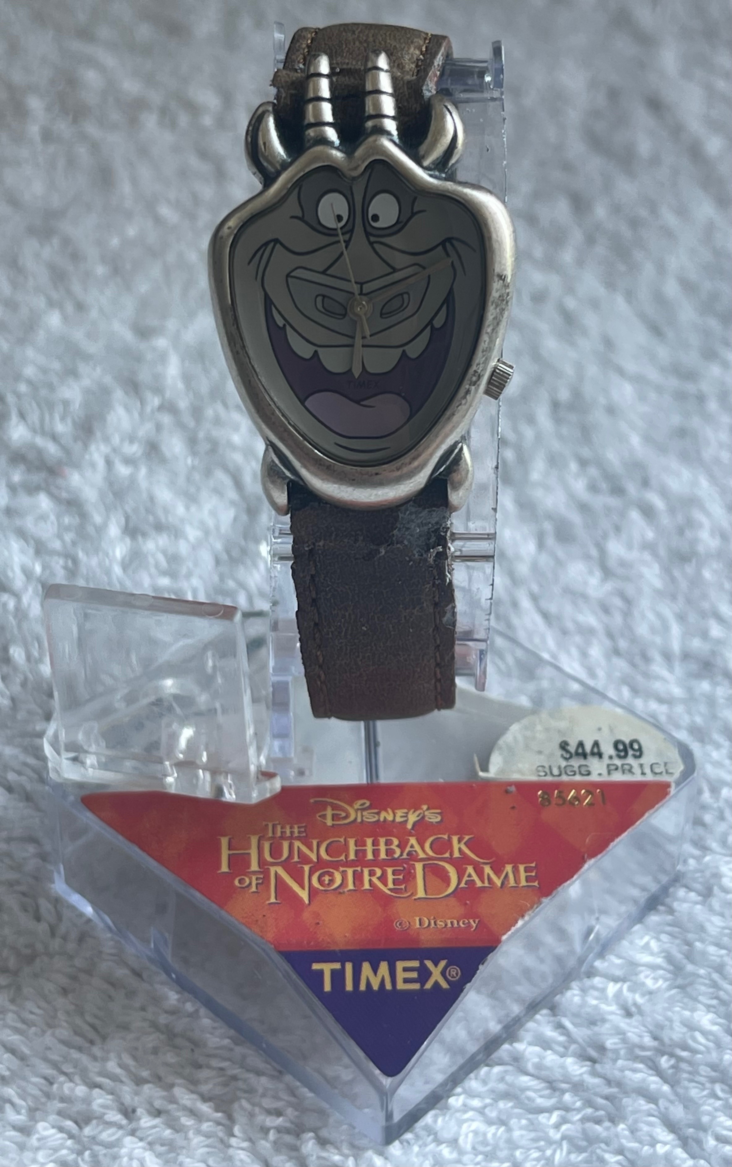 Vintage 1996 Disney Timex Hugo Gargoyle Watch with Stand