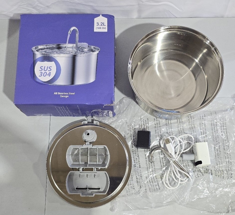 Stainless Steel Cat Water Fountain 3.2L - photo 4