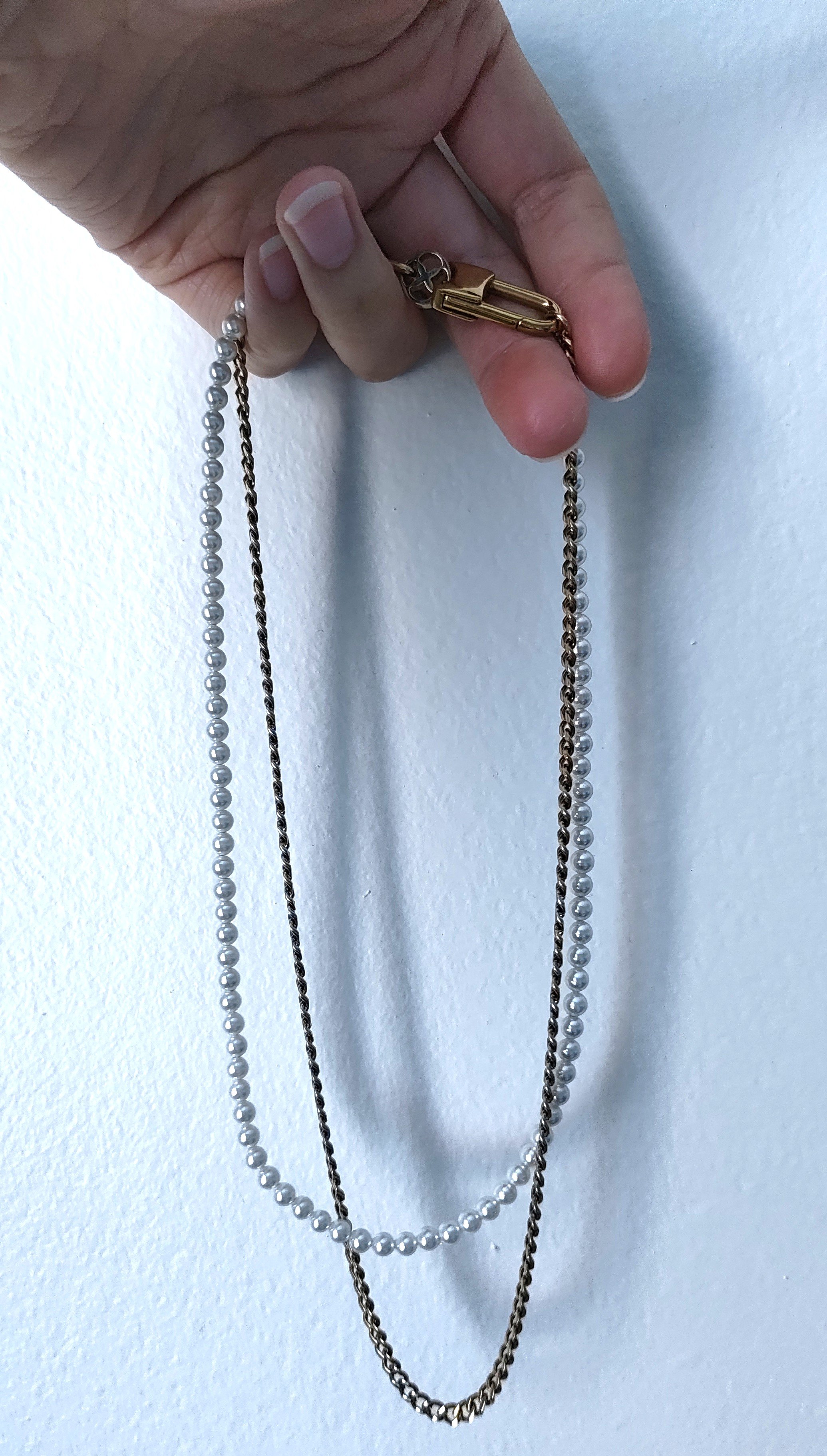 📿Vitaly Verita Gold and Pearl Necklace