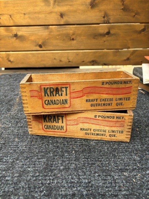 Vintage Kraft Canadian Cheese Crates (Set of 2) - photo 2