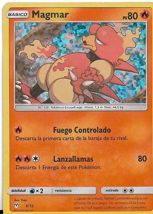 Pokemon Magmar 3/12 McDonald's Collection 2019 Holo DMG