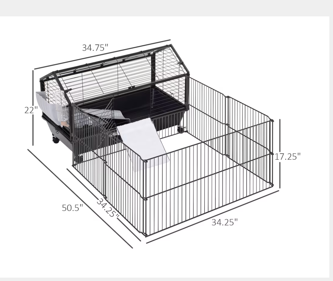 Rabbit Hutch / Small Animal Cage - photo 3