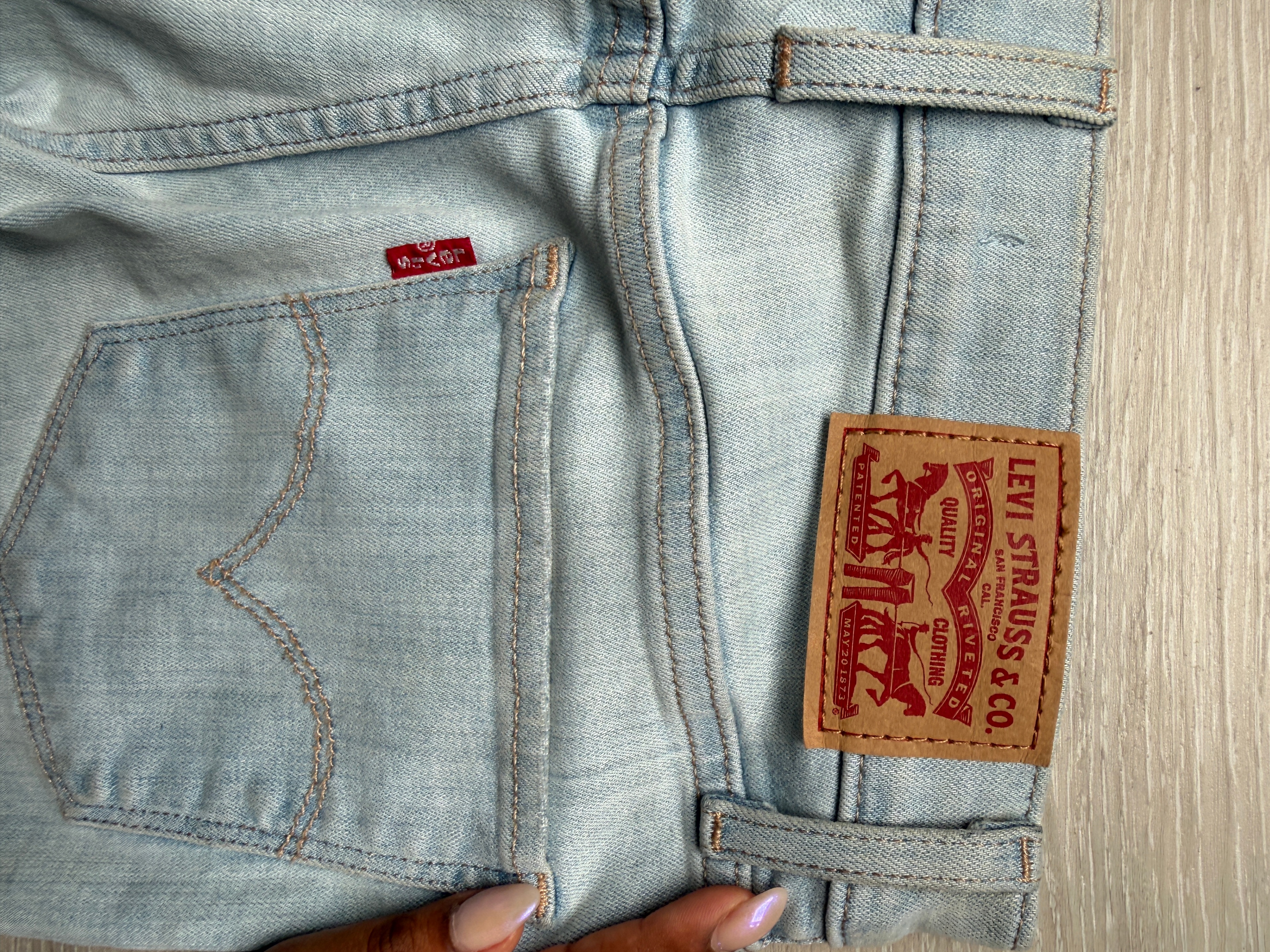 Levi's 724 High Rise Straight Jeans Light Wash Size 26 - photo 5