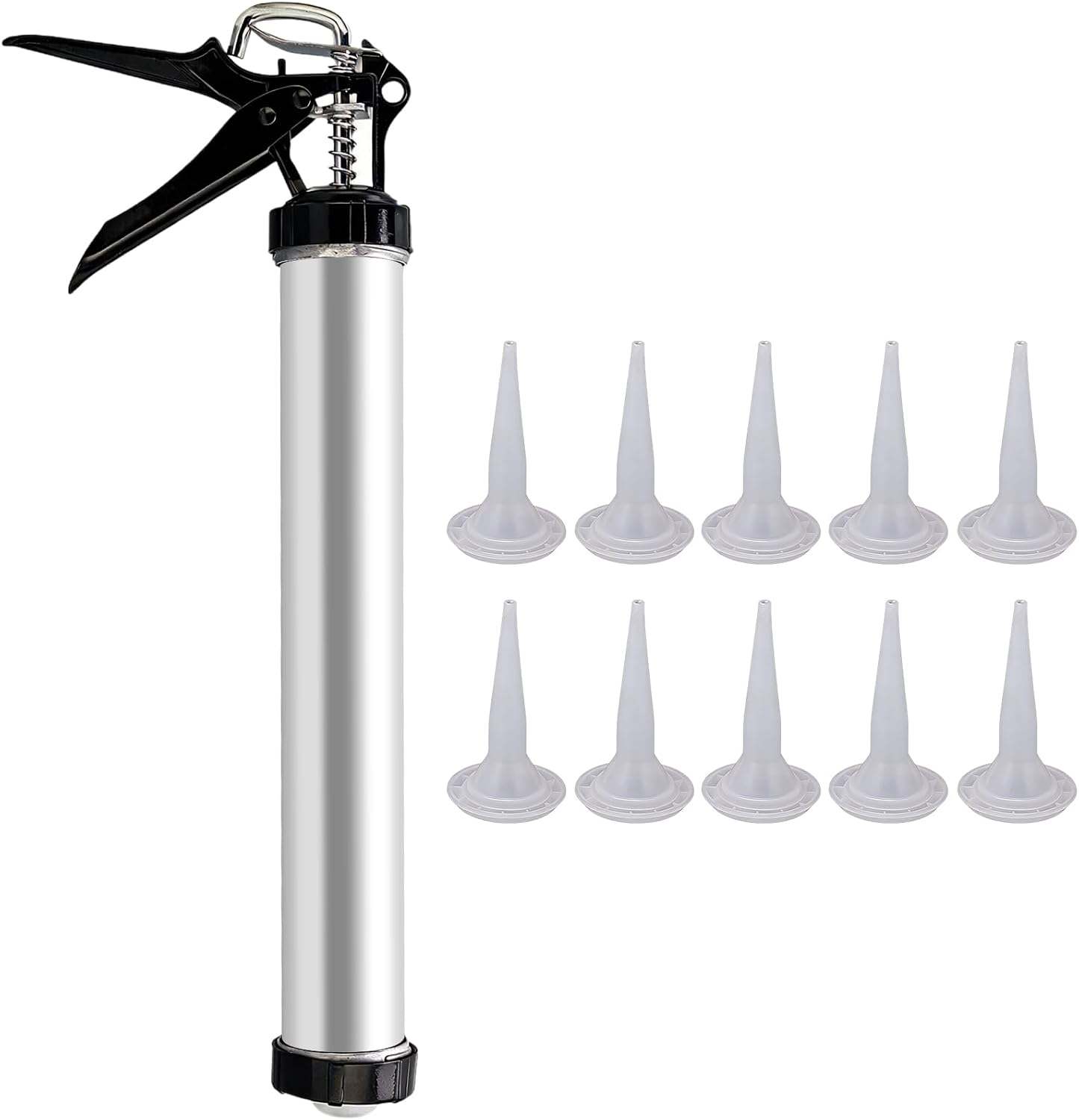 Aluminum Tube Silicone Caulkinggun, 600ml