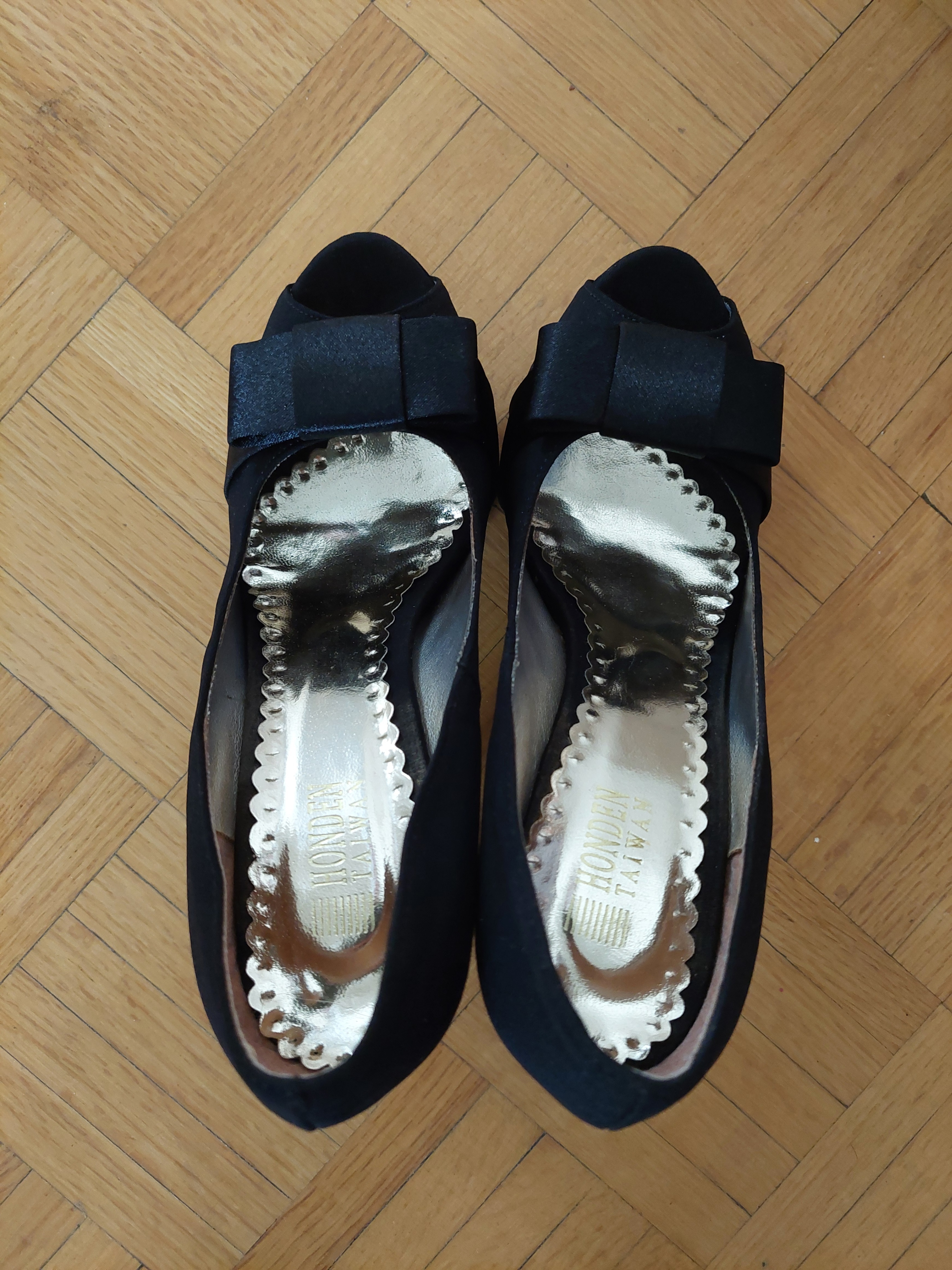 Cute Bow Stilettos Black Peep Toe Heels Prom Shoes - photo 3