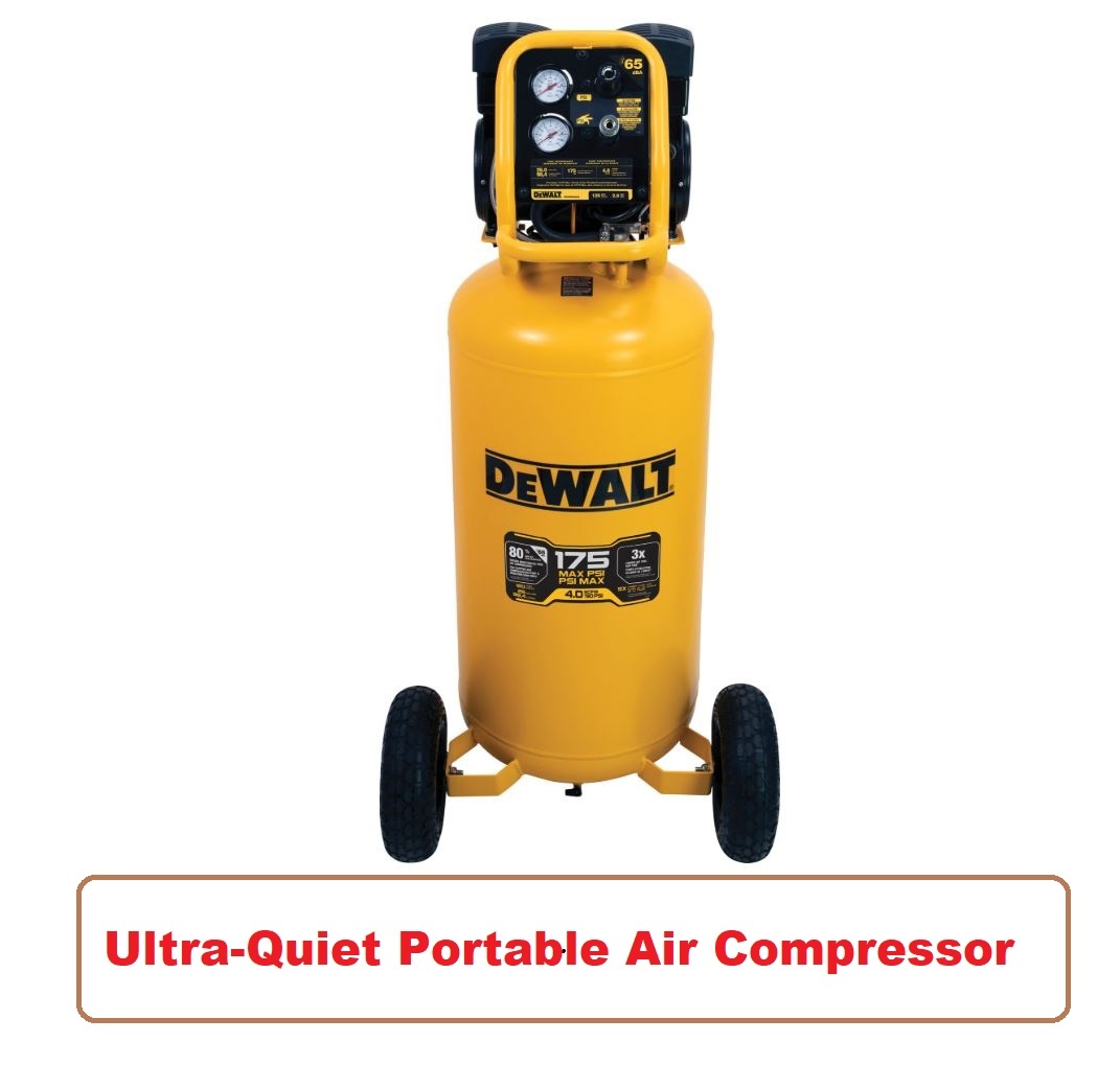 Ultra-Quiet Portable Air Compressor - 26 Gallon