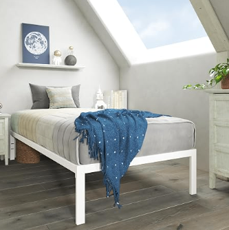 White Twin Bed Frame (Deliver Available)