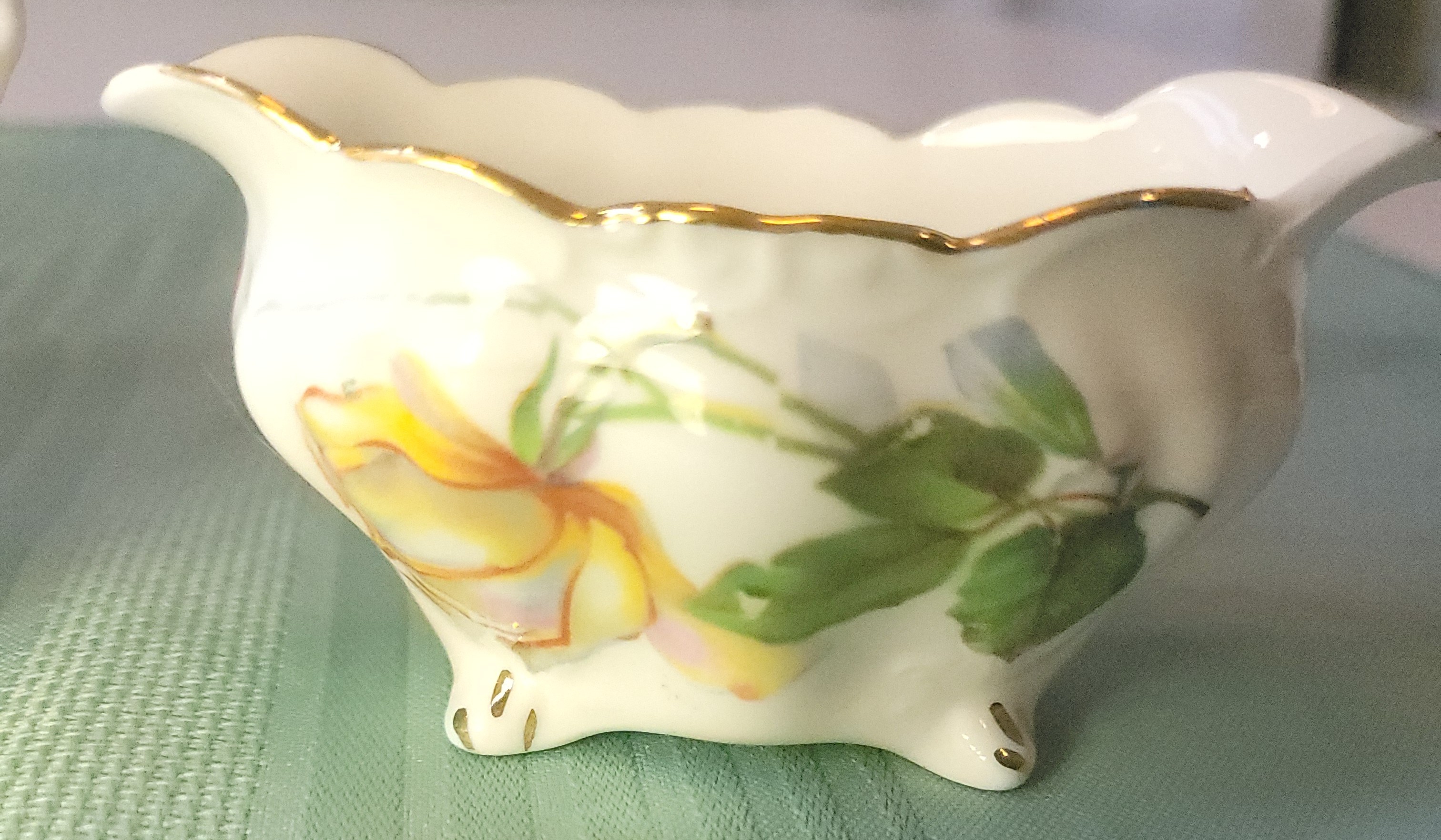 Hammersley England Bone China Morgan’s Rose Creamer & Sugar Set - photo 2