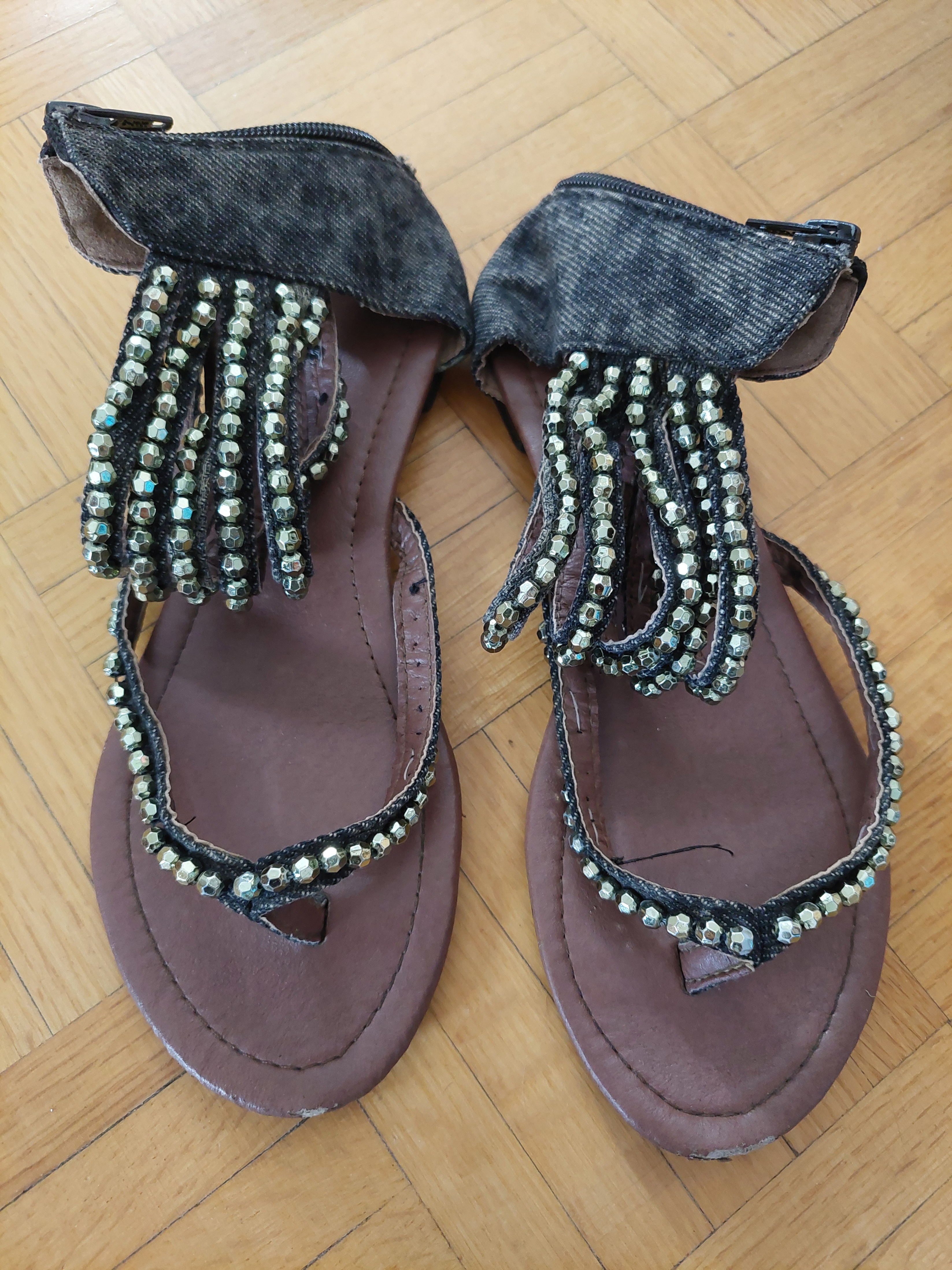 Beaded Gladiator Thong Sandals Women's Summer Vacation Shoes - photo 4