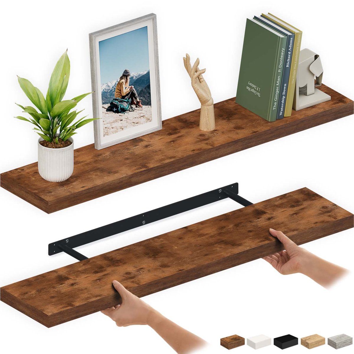 Ballucci Floating Wall Shelves Set - New Sealed - photo 2