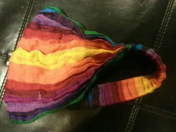 Rainbow Head Cover For Sun Protection And/Or Fashion