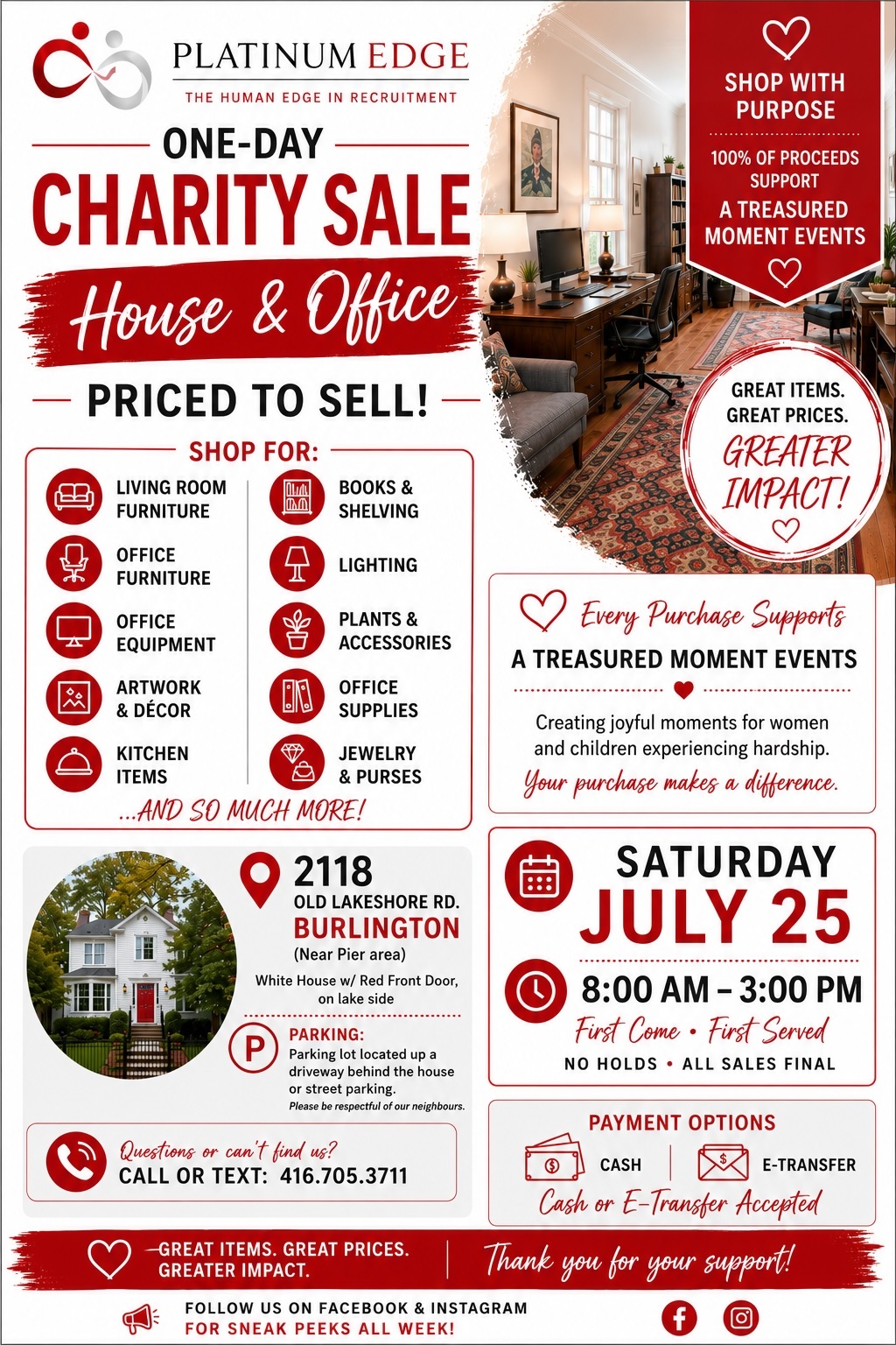 Furniture, Décor, Office Items & More - July 25th!