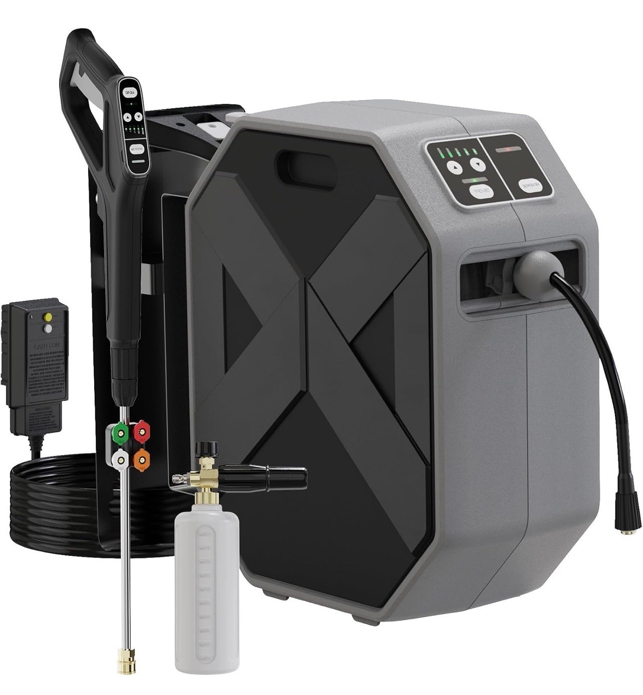 NEW: Wall Mounted Power Washer 100ft 3500 PSI 2.2 GPM Adjustable - photo 2