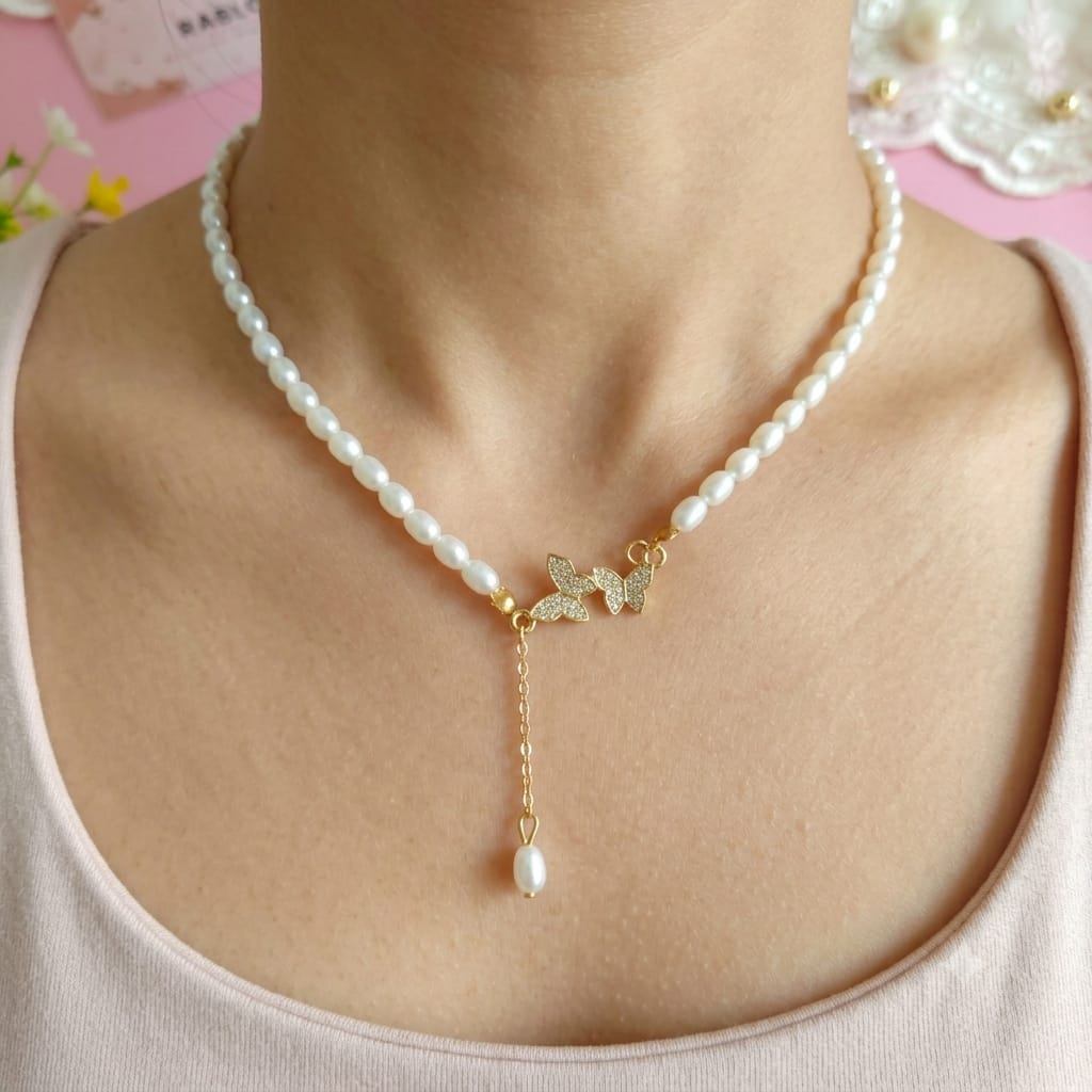 ✨ Pearl Butterfly Necklace by Rabloo Accessories - photo 3